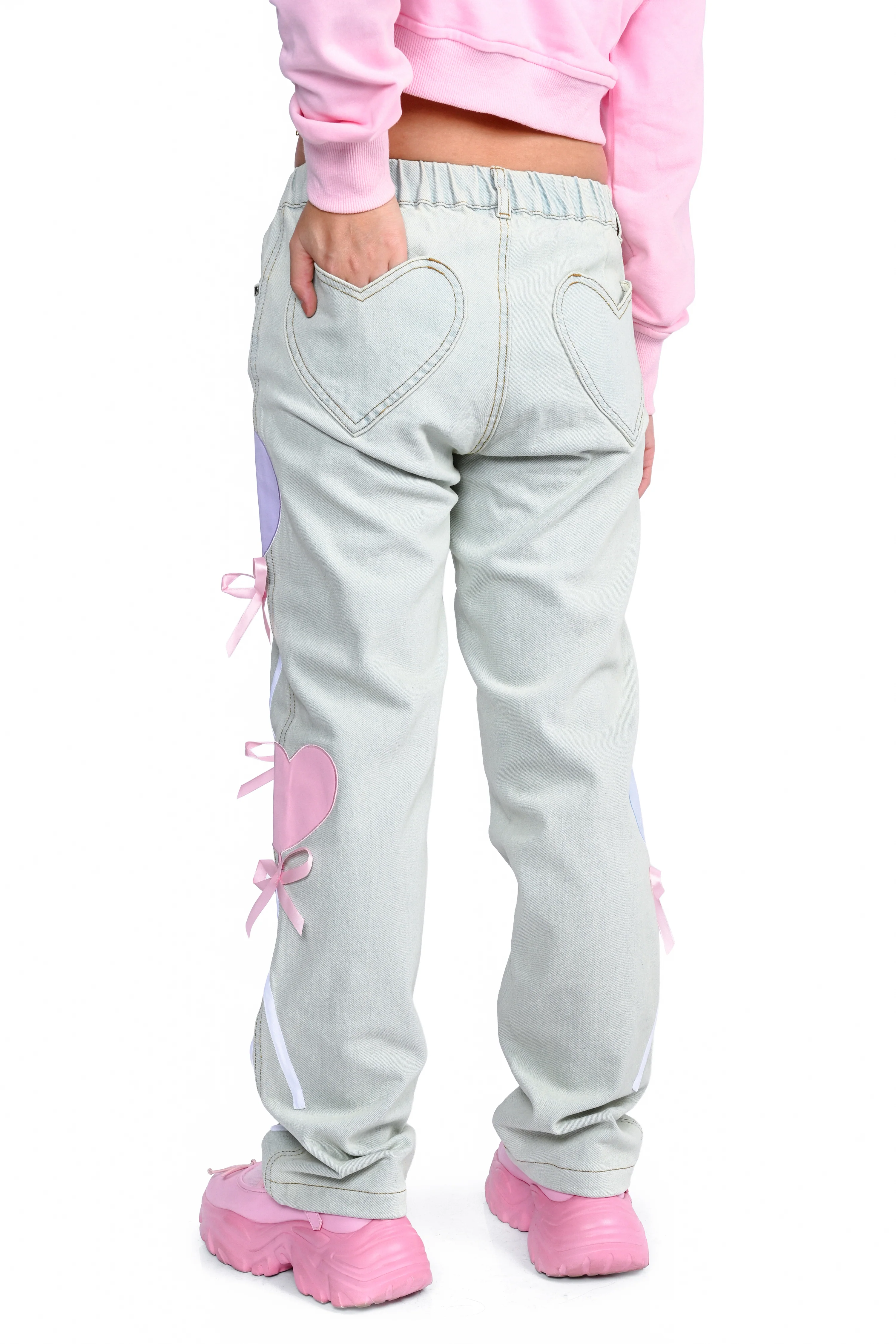 Fitted Bailee Balloon Jeans - Light Wash - Image 7