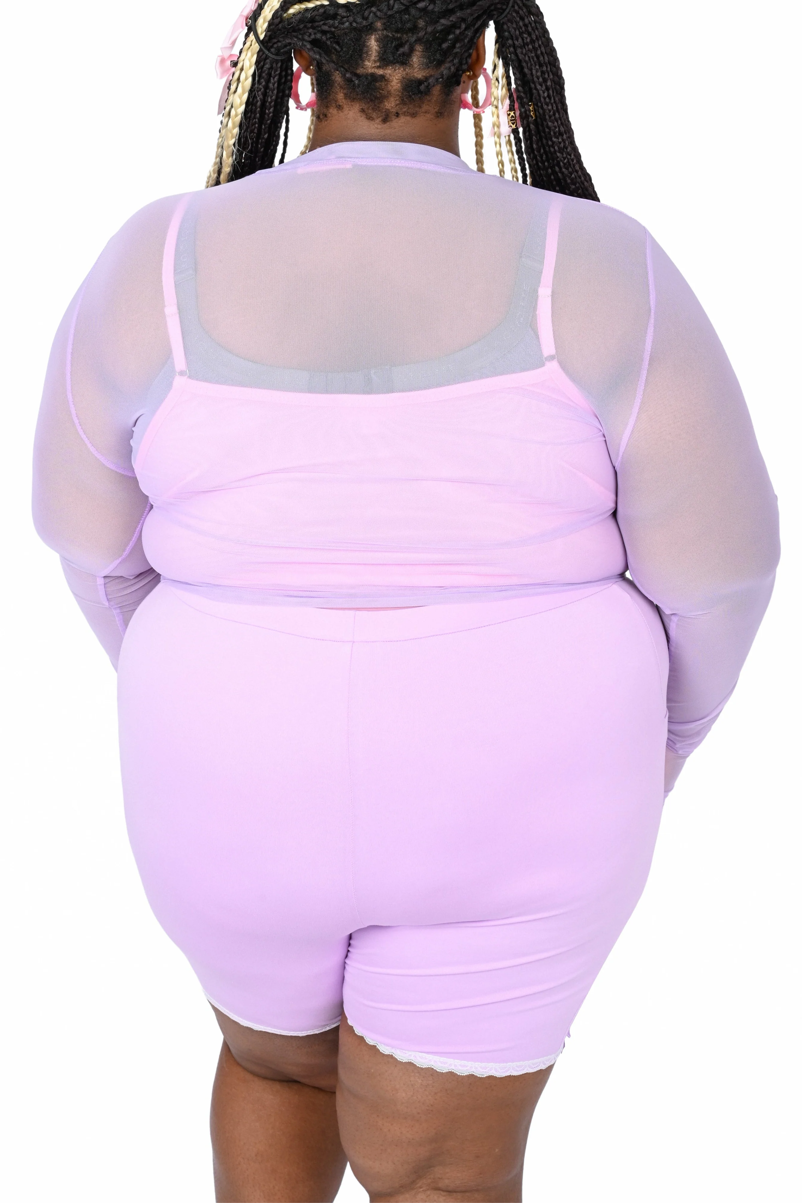Basics Biker Shorts - Lavender - Image 5