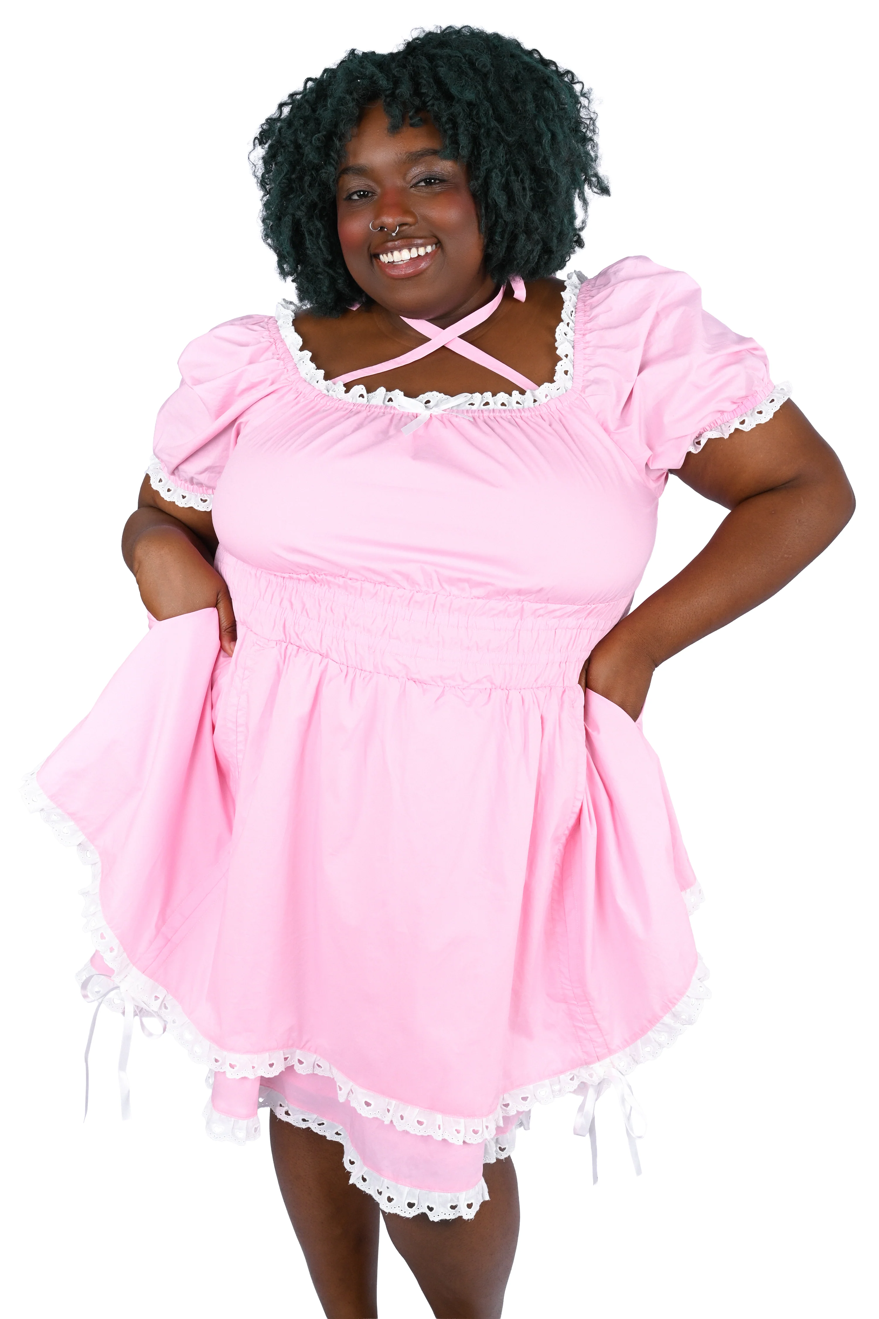 Bella Picnic Dress - Pink - Image 6