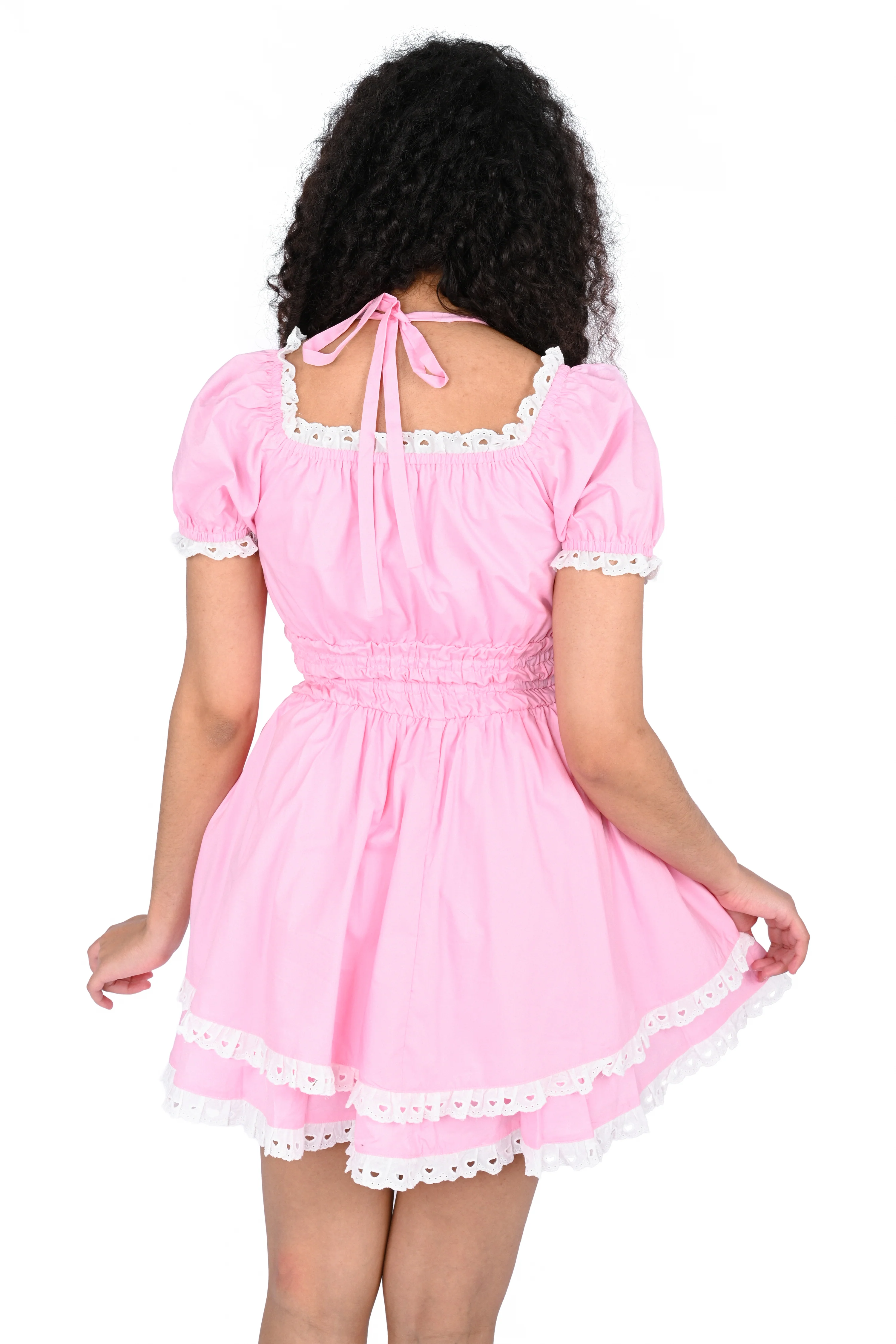 Bella Picnic Dress - Pink - Image 8