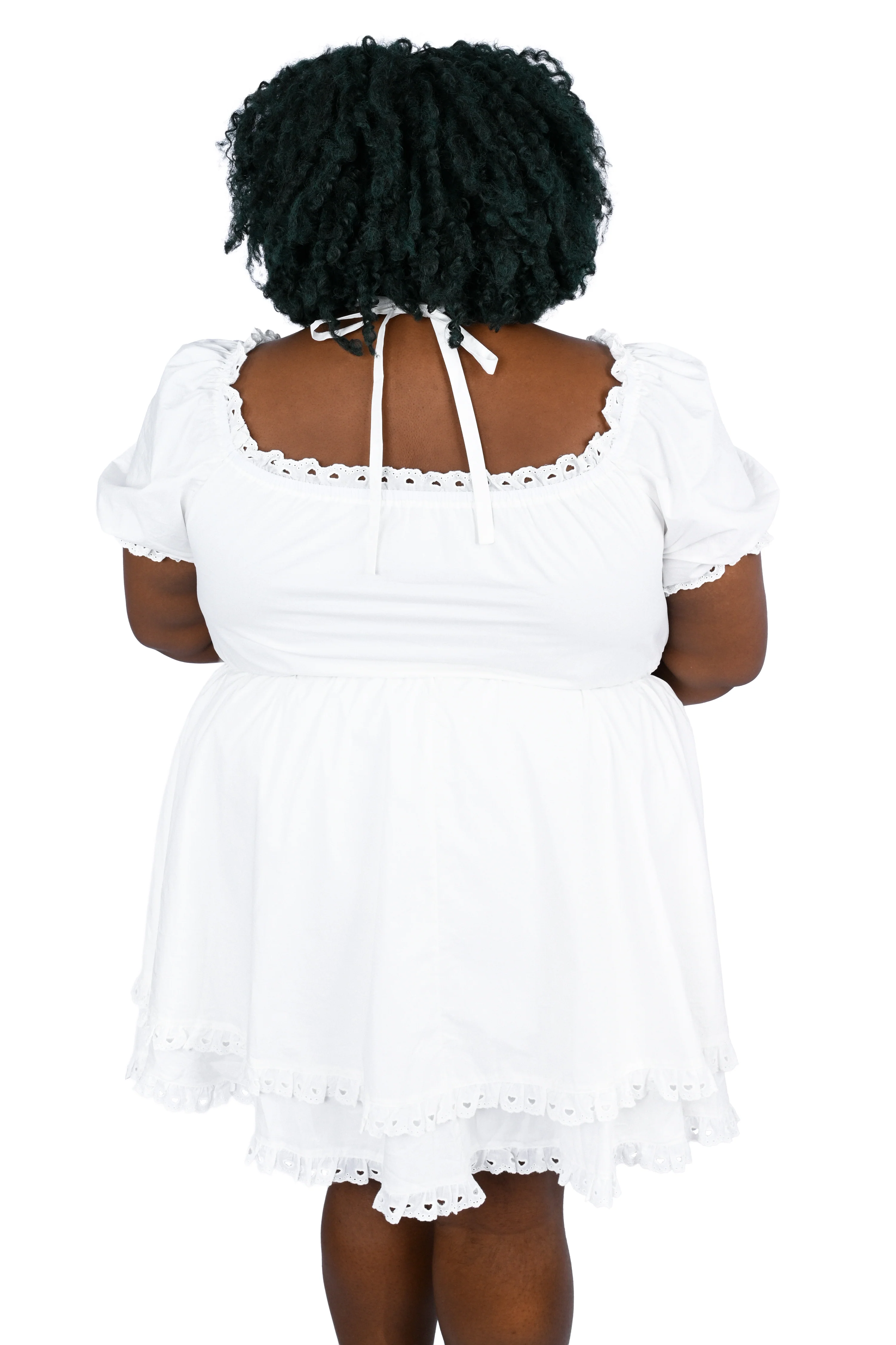 Bella Picnic Dress - White - Image 8