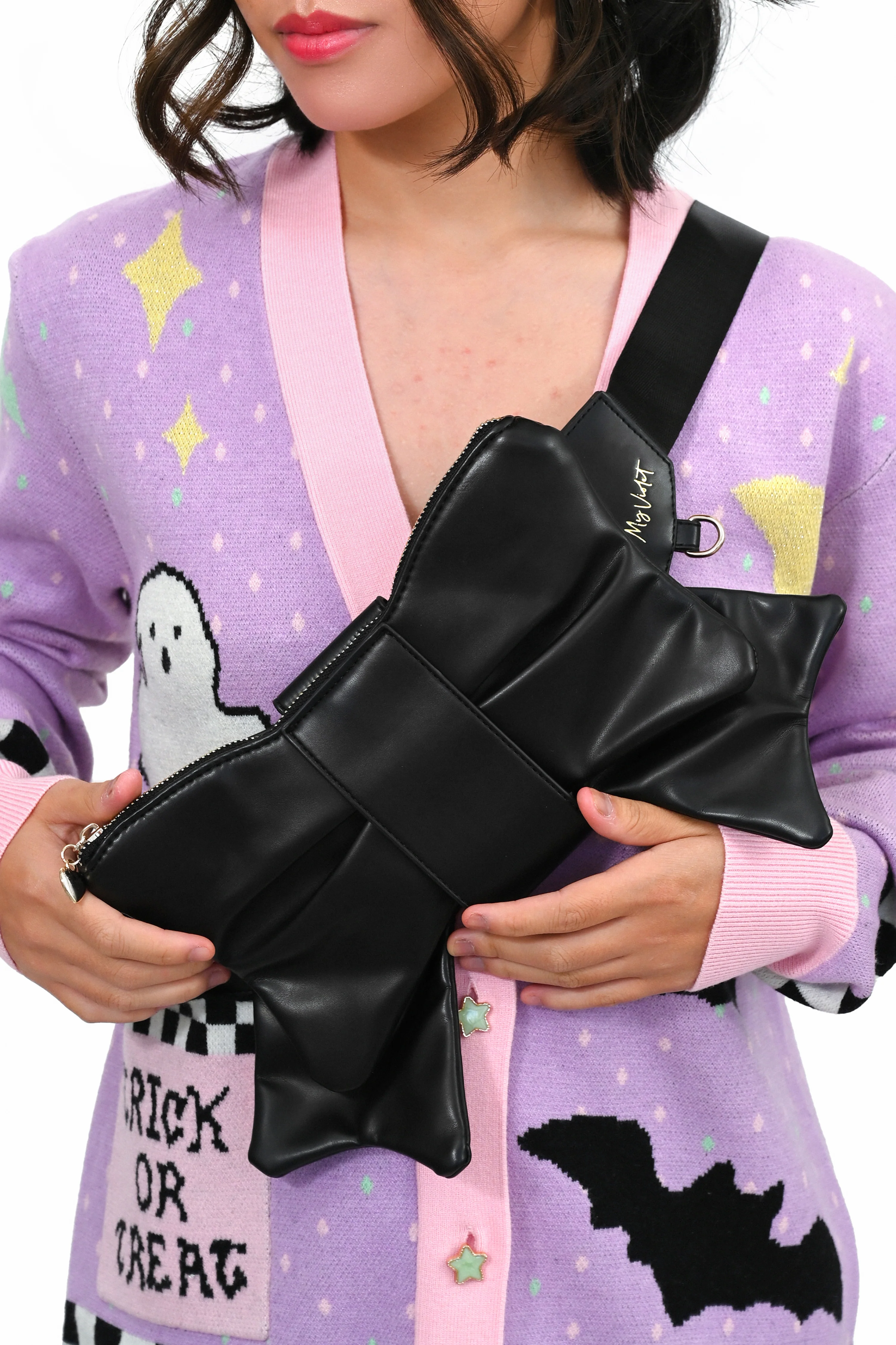 Bow Fanny Pack - Black - Image 7