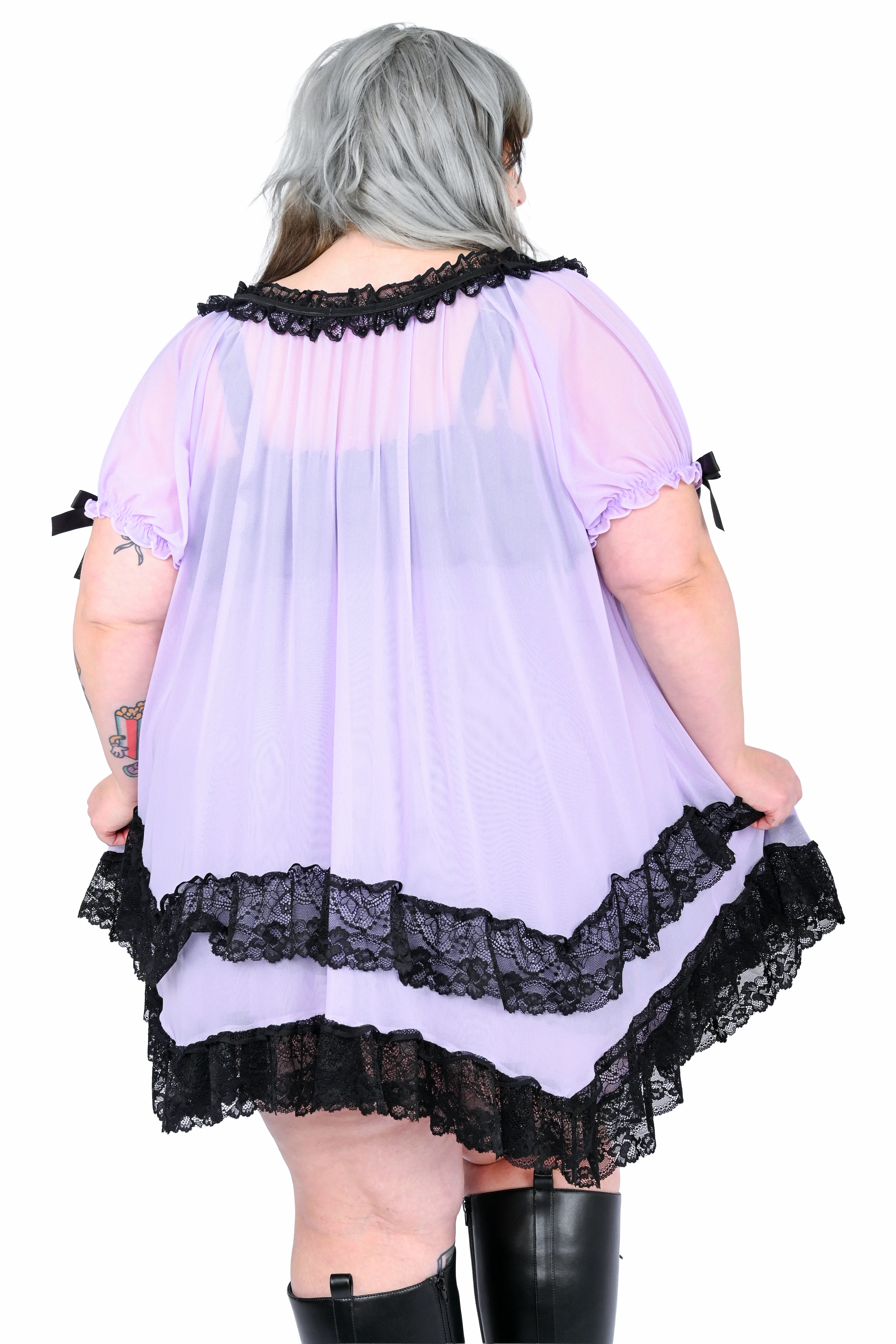 Brigitte Peignoir - Lavender - Image 5