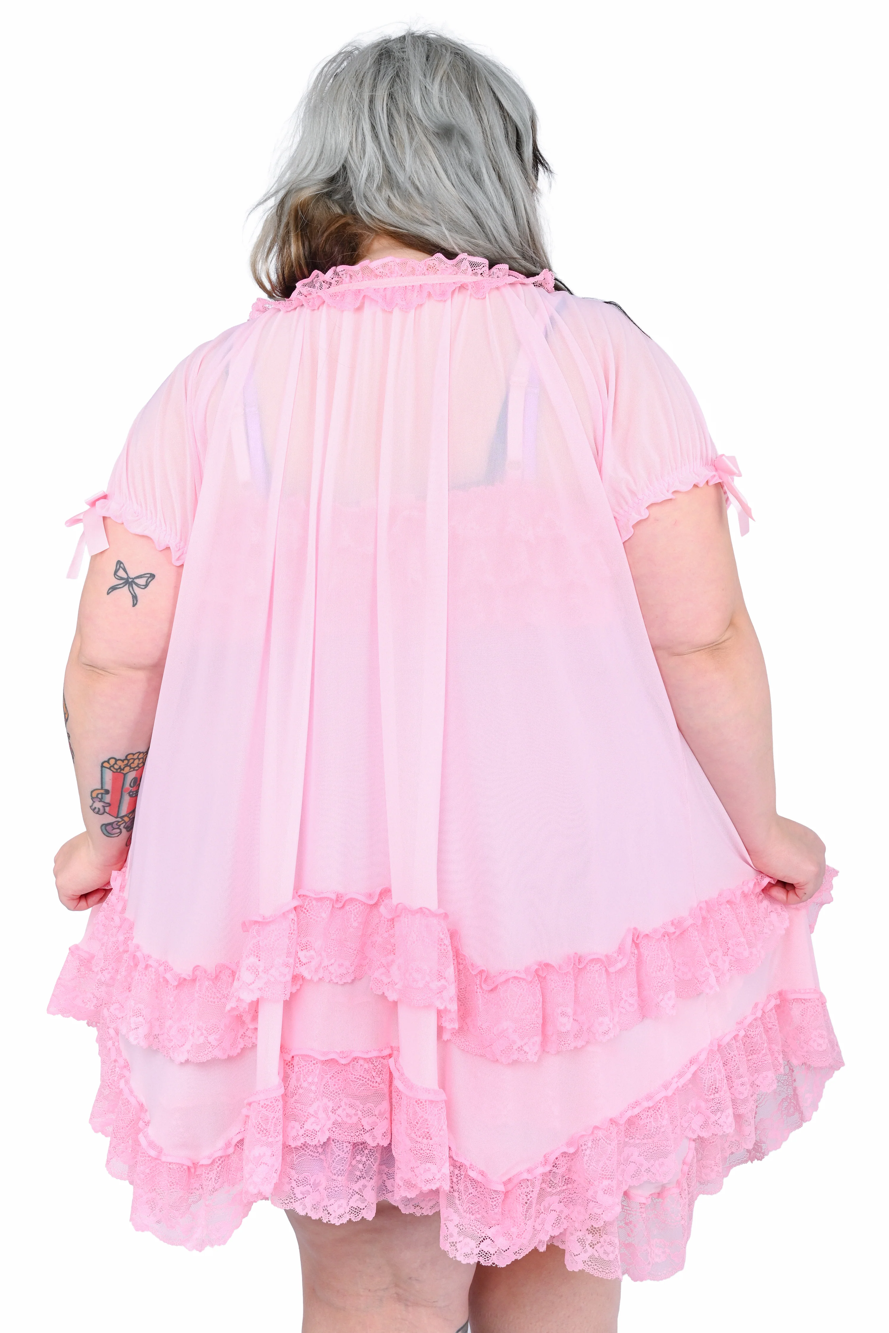 Brigitte Peignoir - Pink - Image 4