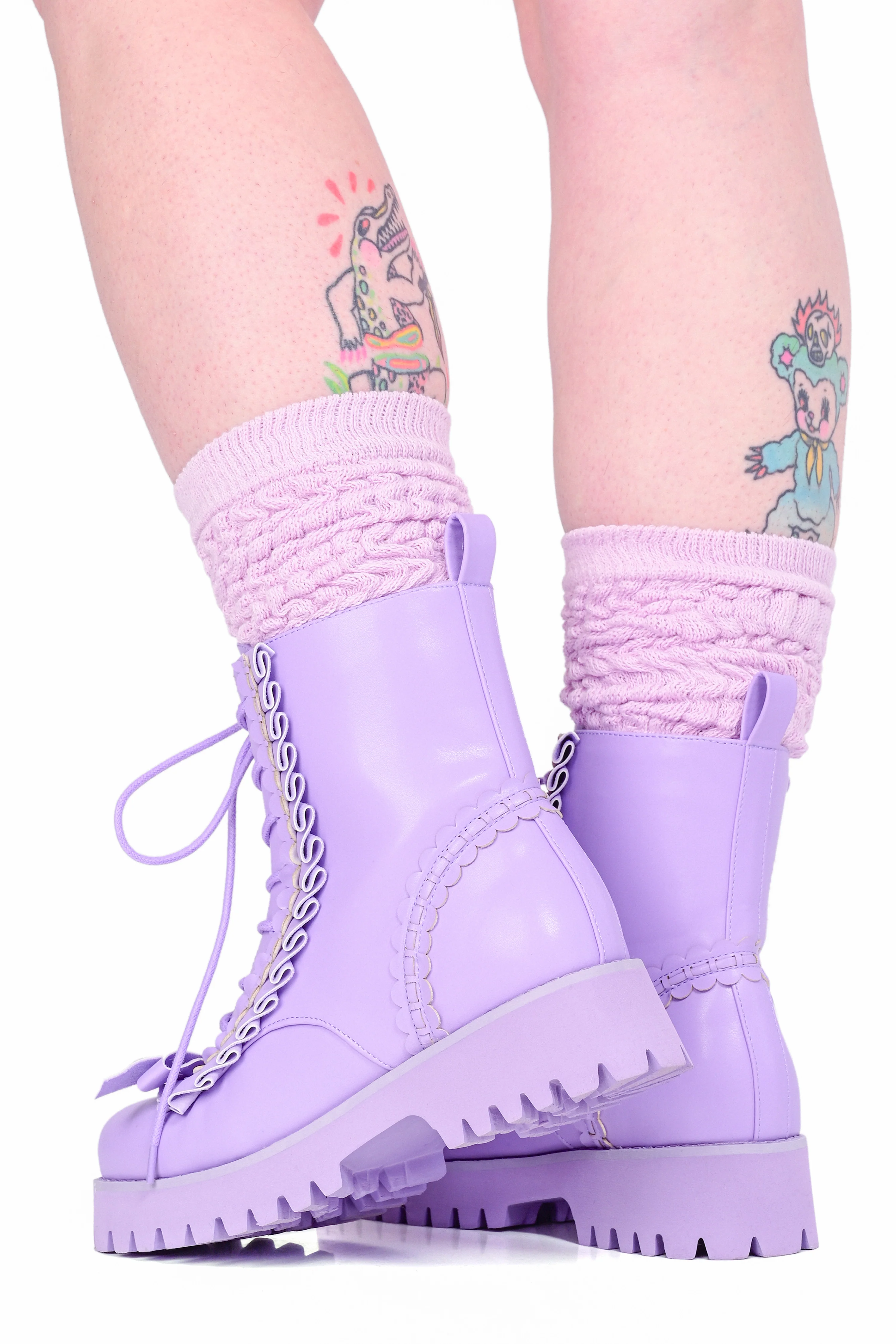 Cake Combat Boot - Lavender - Image 3