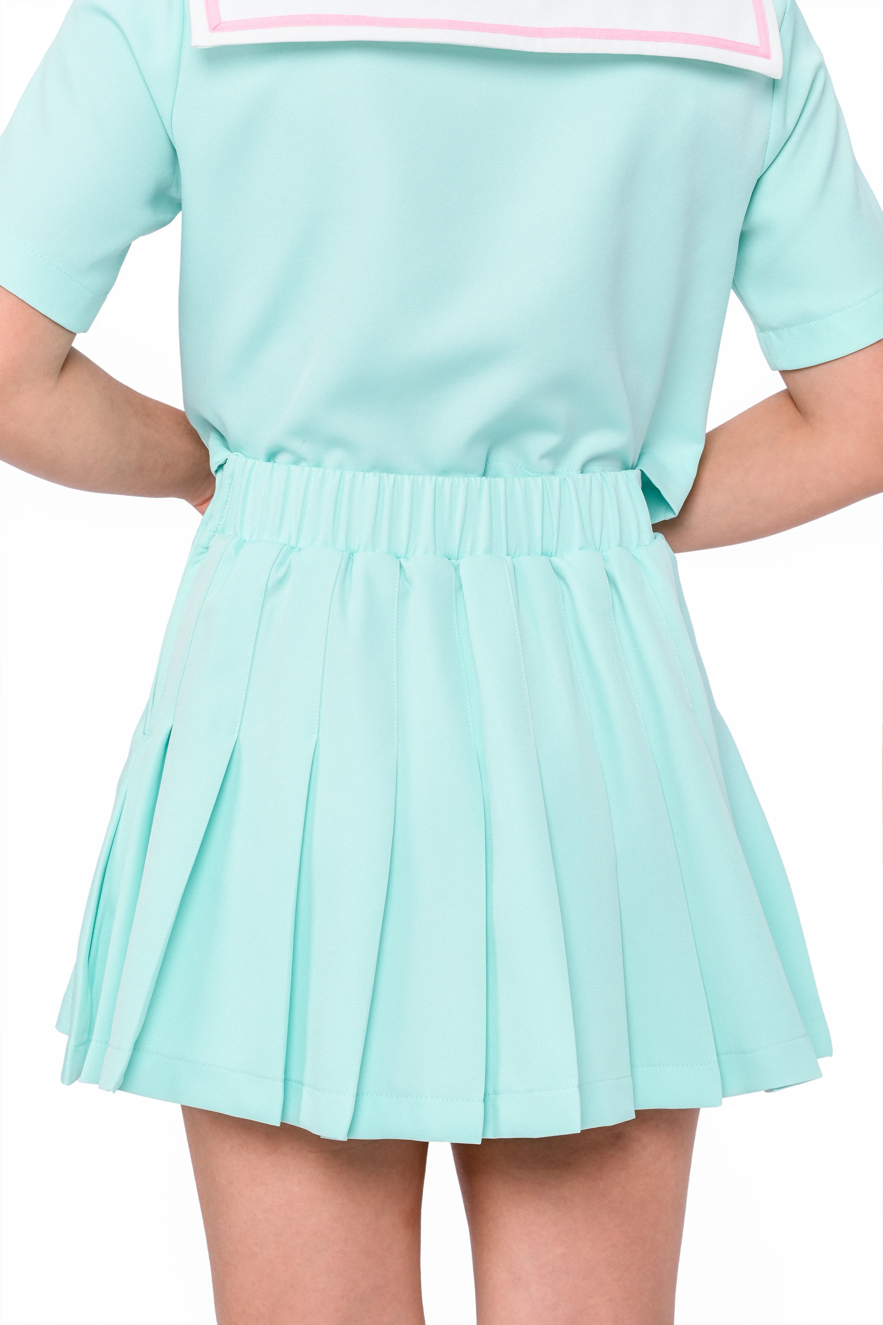 Claire Pleated Skirt - Mint - Image 5