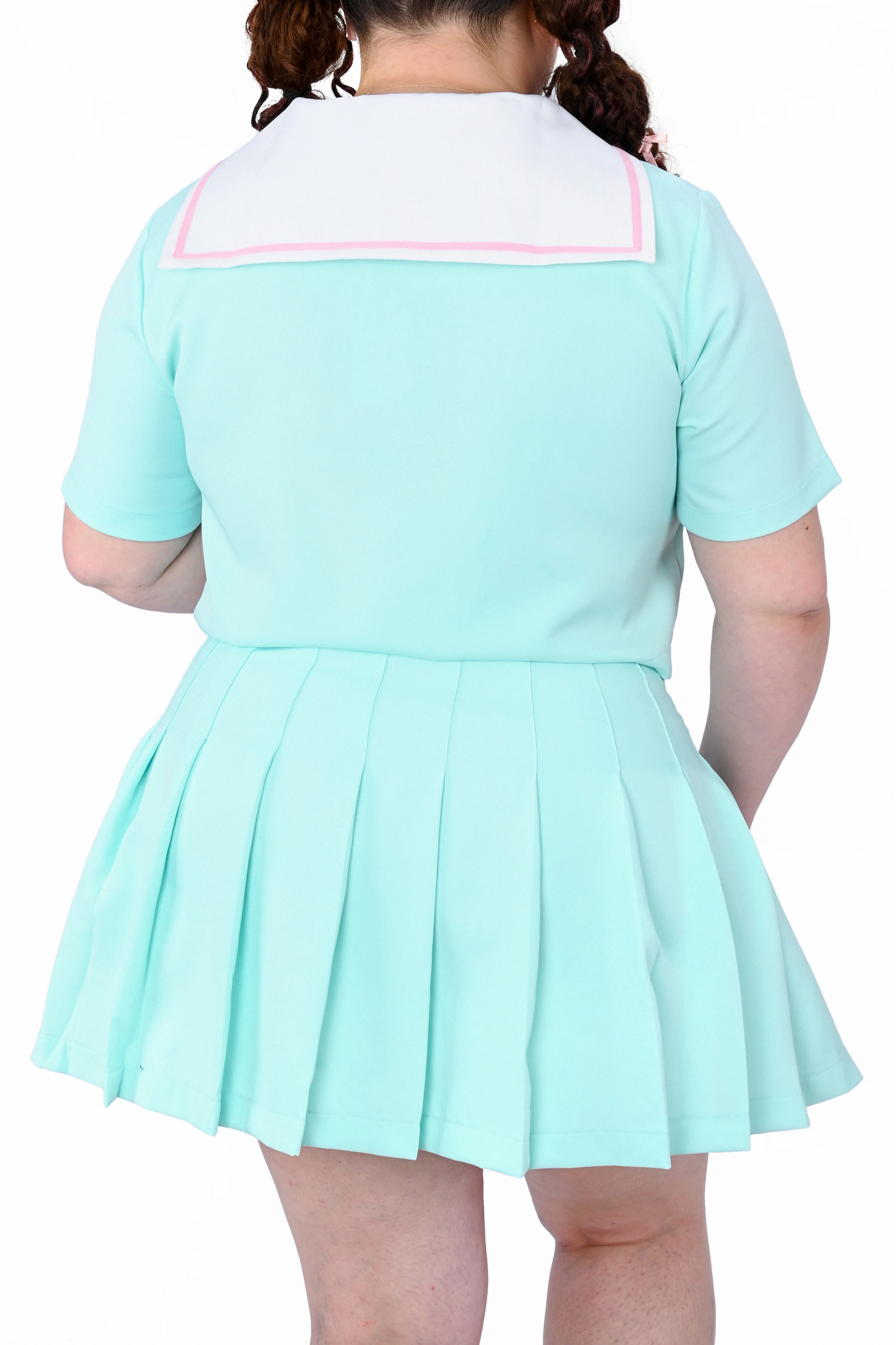 Claire Pleated Skirt - Mint - Image 6