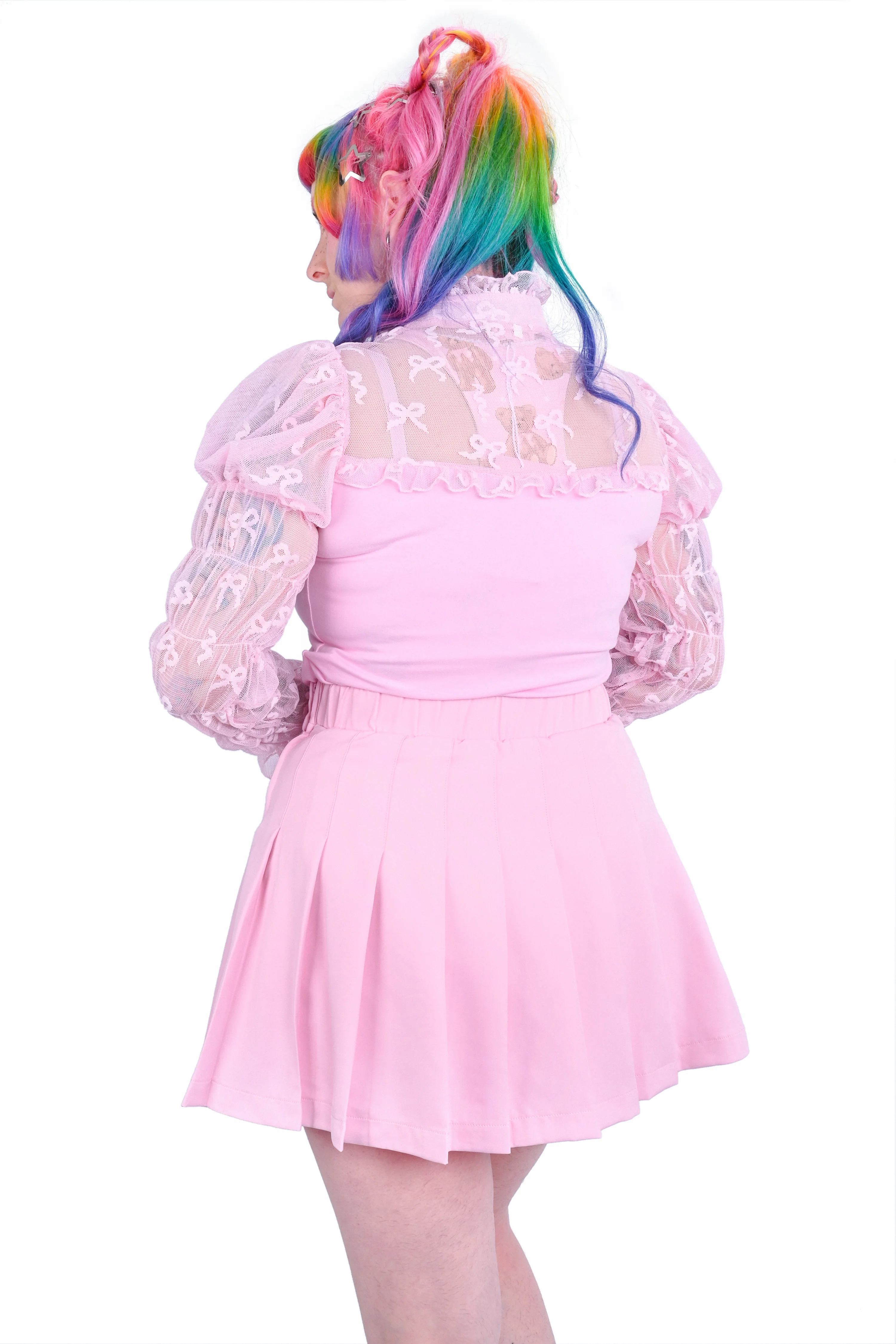 Claire Pleated Skirt - Pink - Image 5