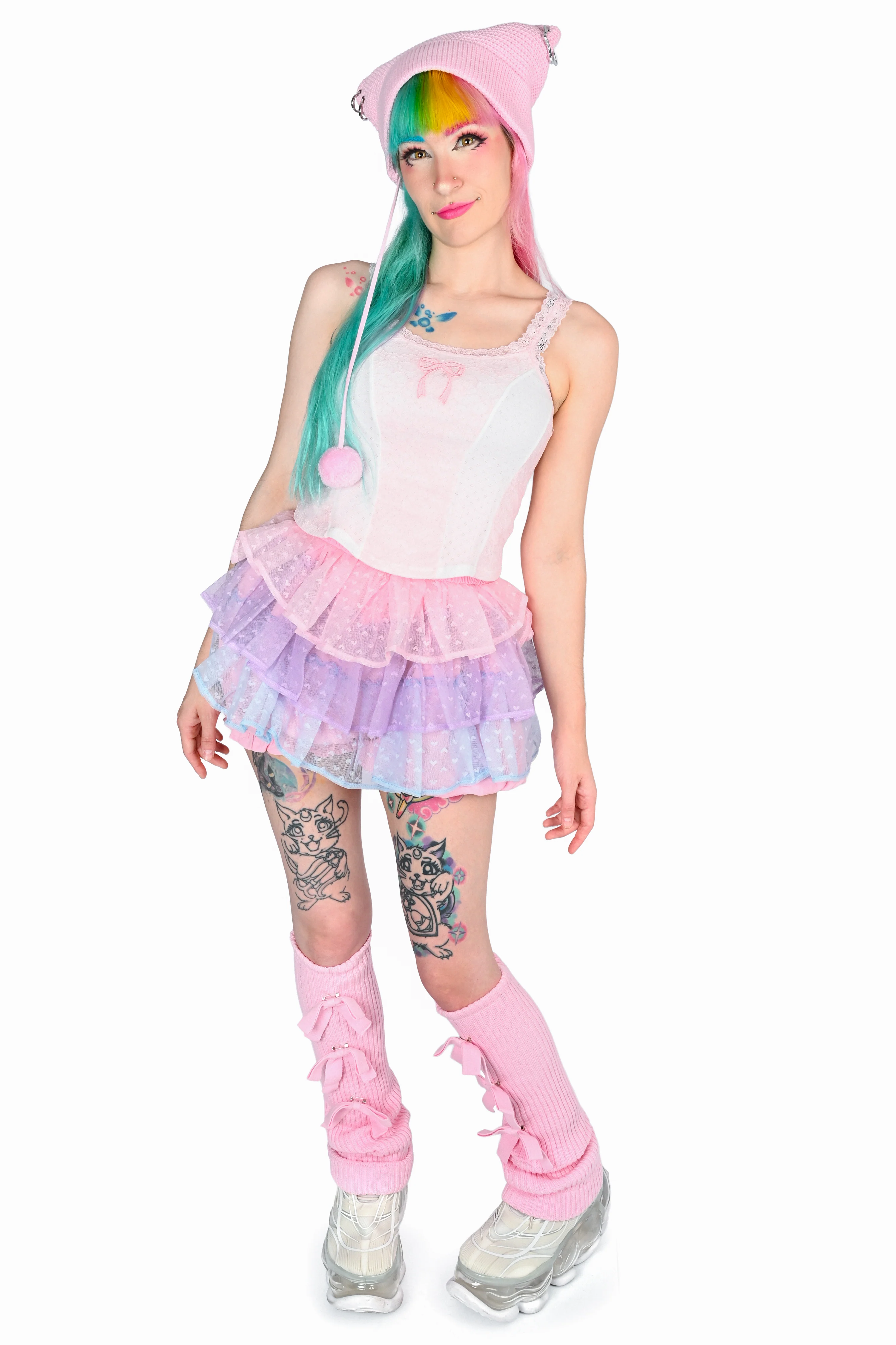 Cotton Candy Ruffle Skort - Pink Sunset - Image 11