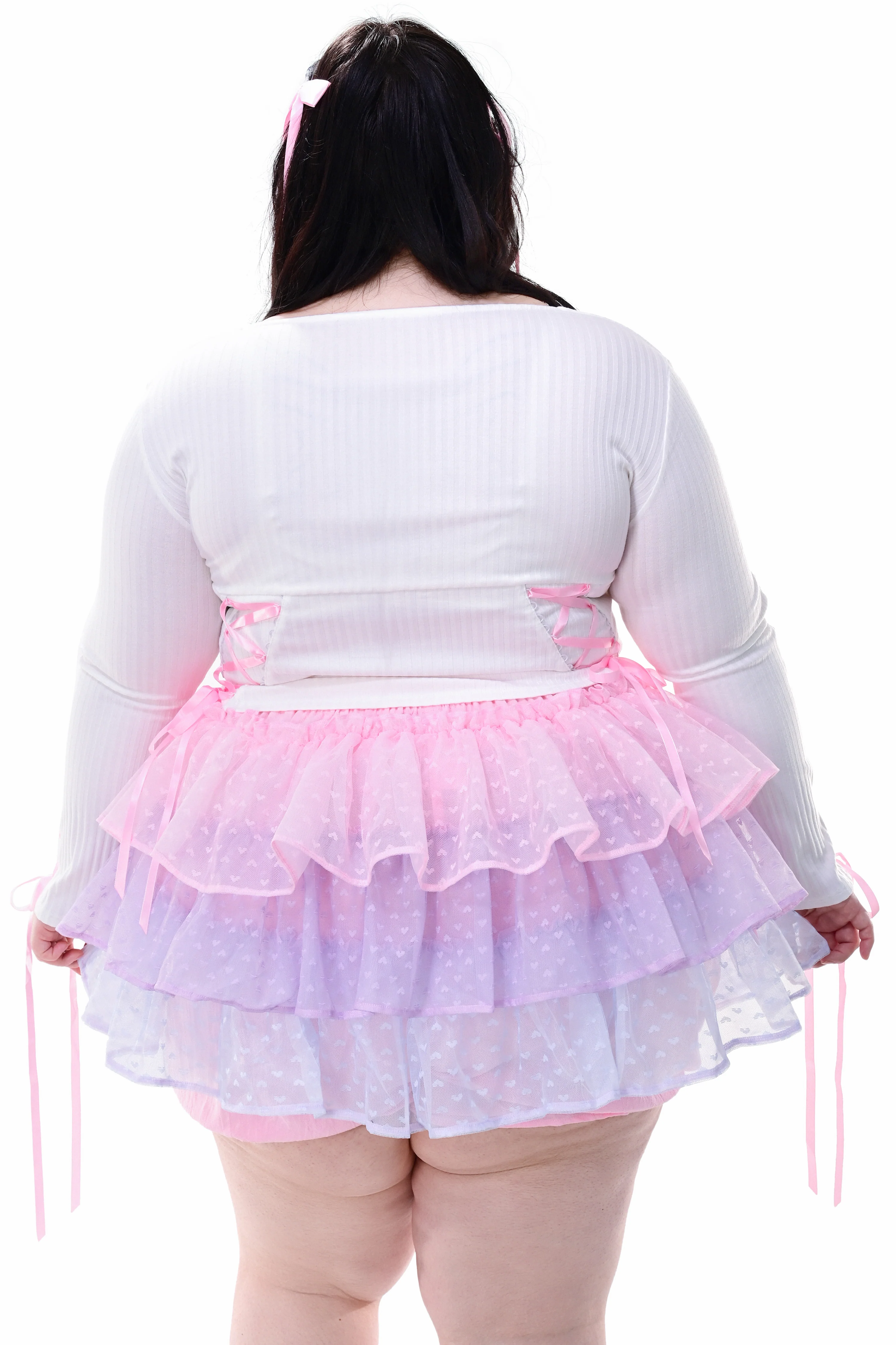 Cotton Candy Ruffle Skort - Pink Sunset - Image 9