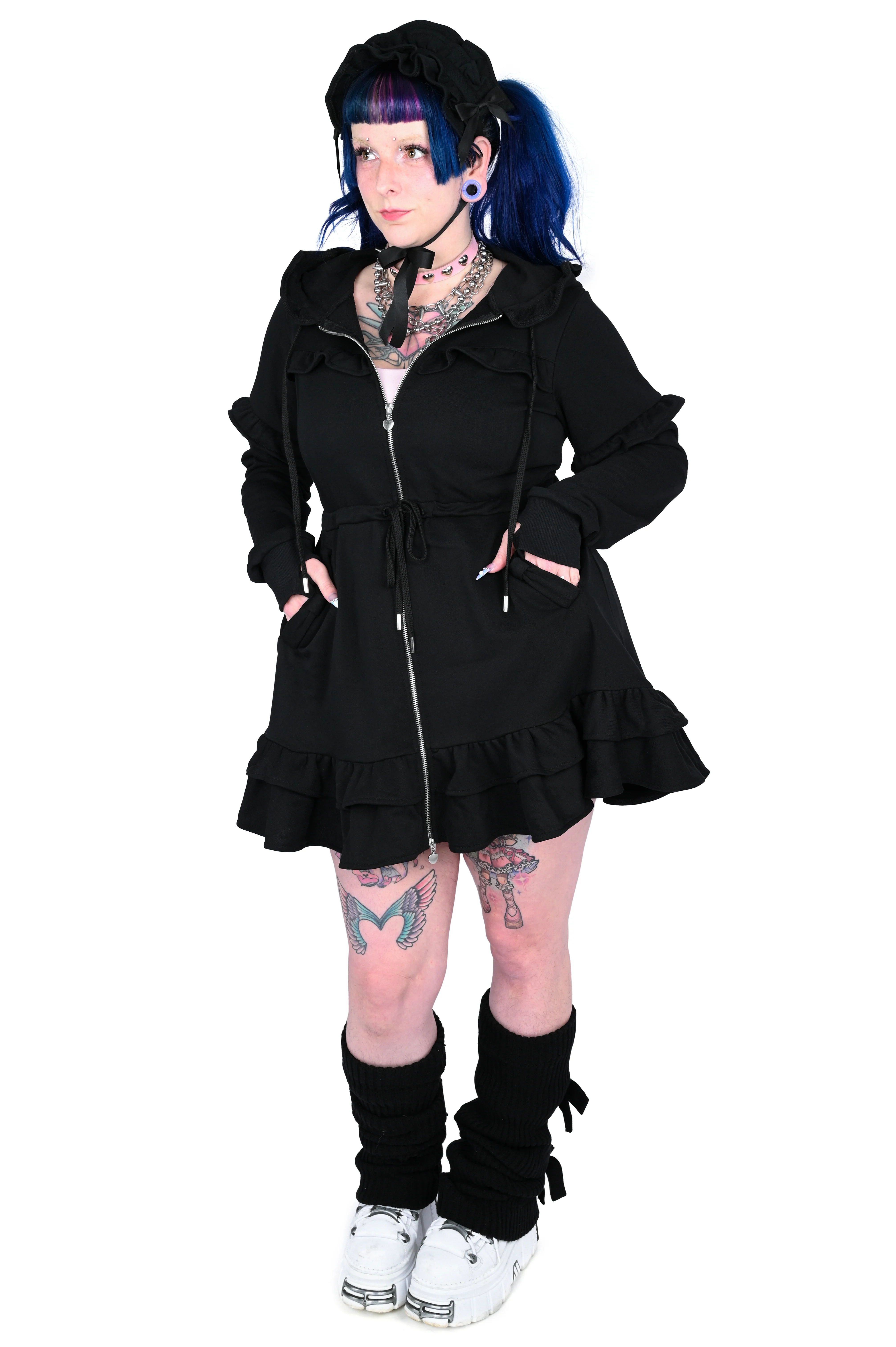 Daydream Hoodie Dress Set - Black -Sign up For Restock Notifications! - Image 11