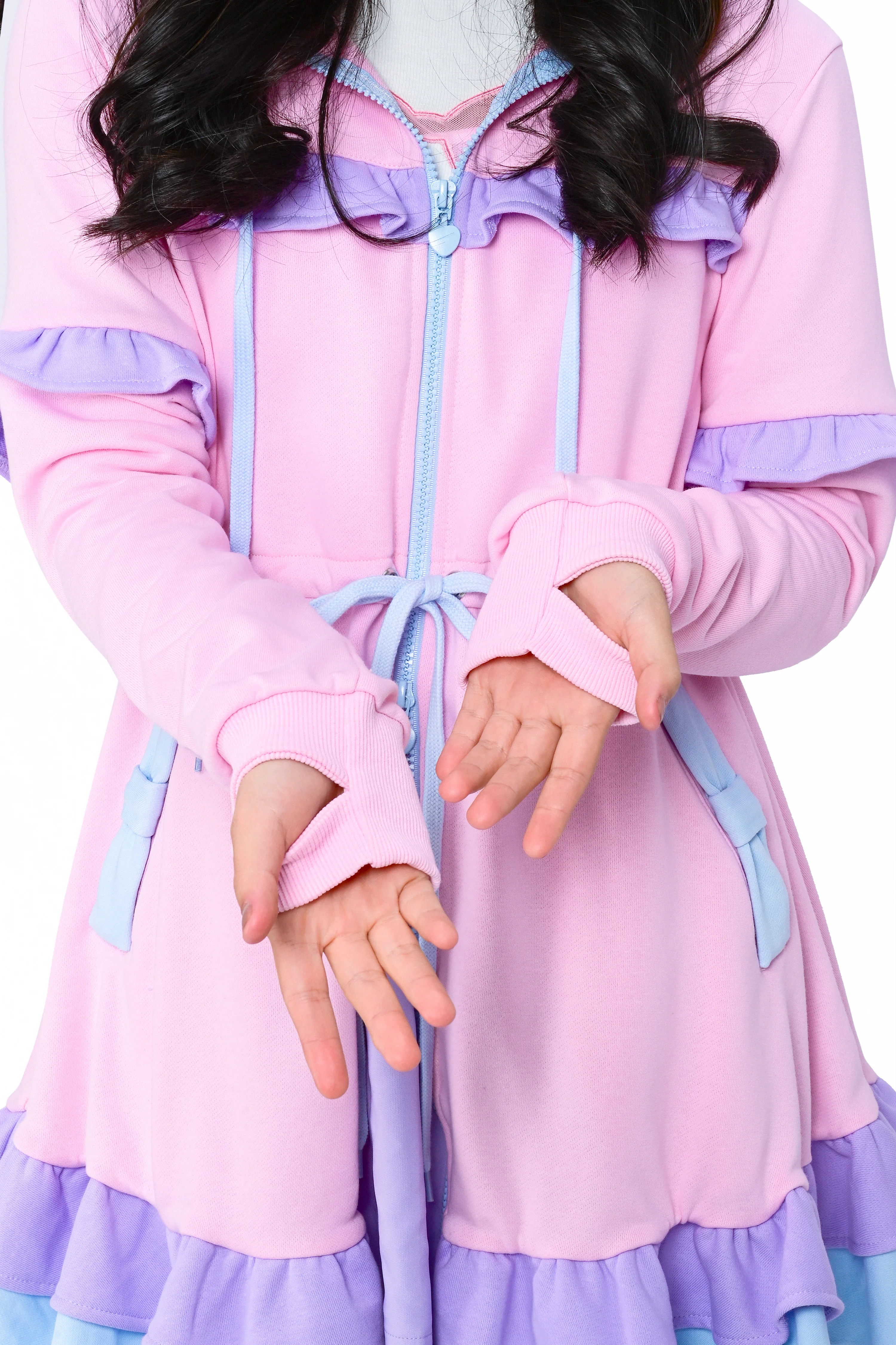 Daydream Hoodie Dress Set - Pink - Image 10