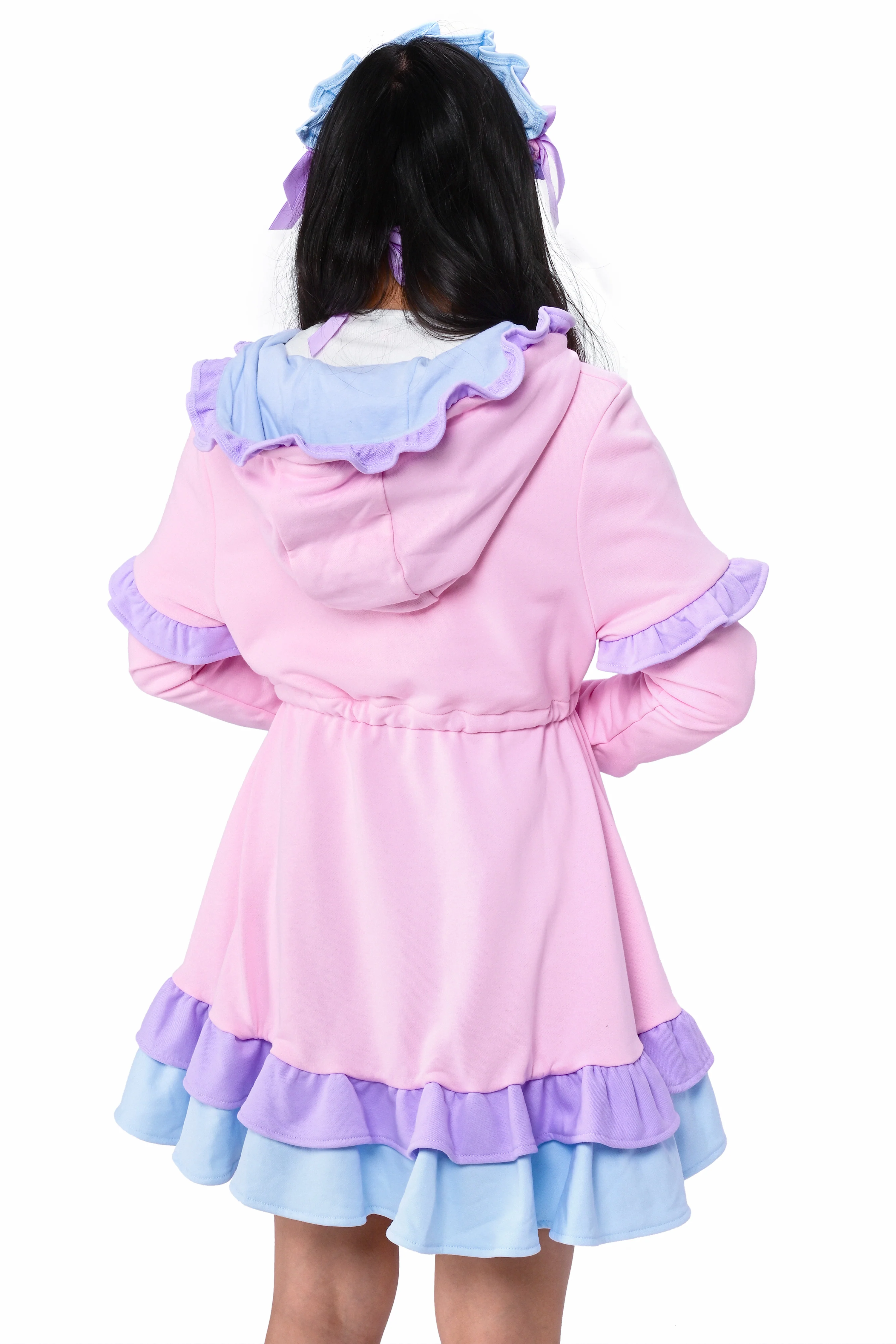 Daydream Hoodie Dress Set - Pink - Image 13