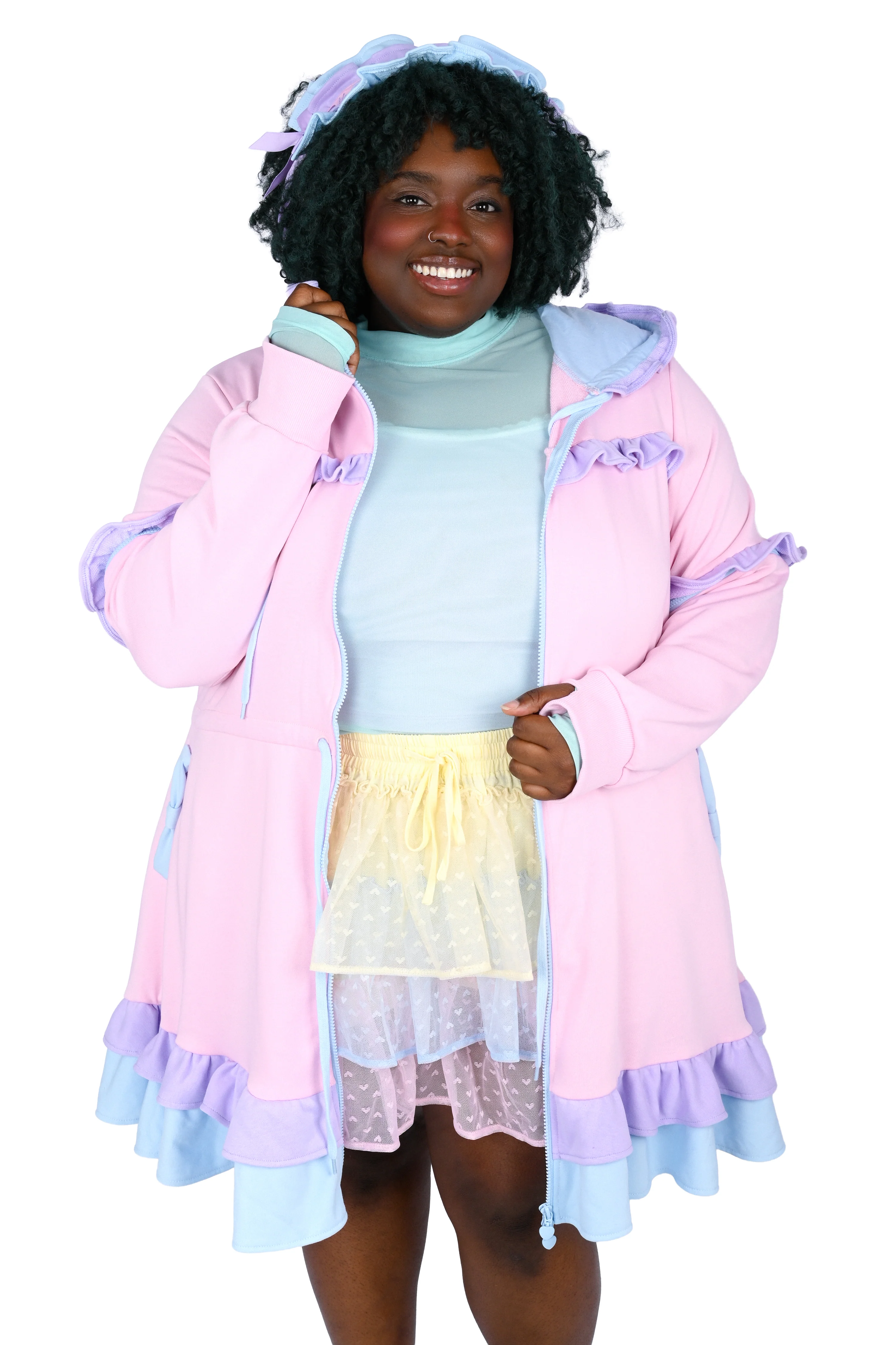 Daydream Hoodie Dress Set - Pink - Image 5