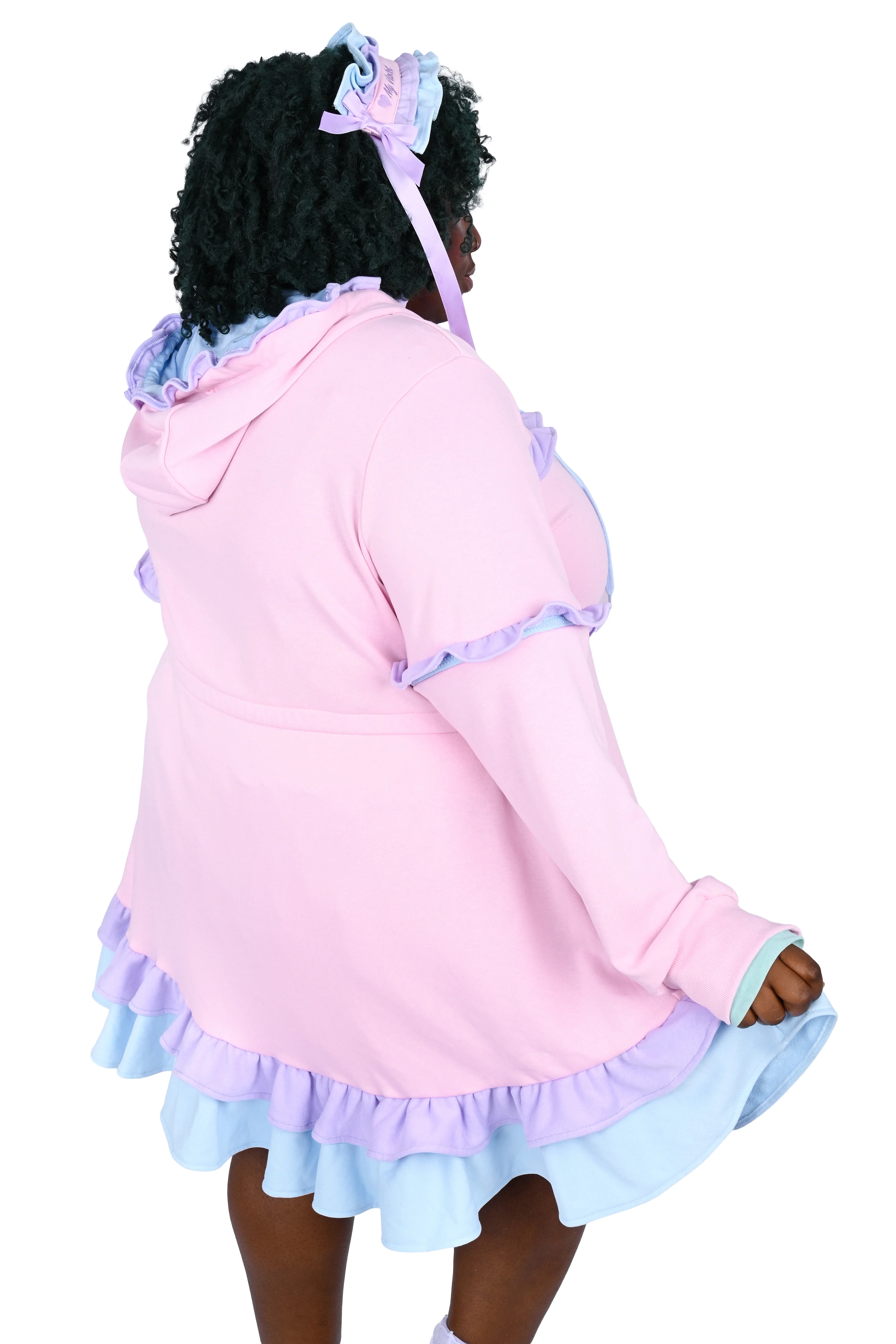 Daydream Hoodie Dress Set - Pink - Image 7