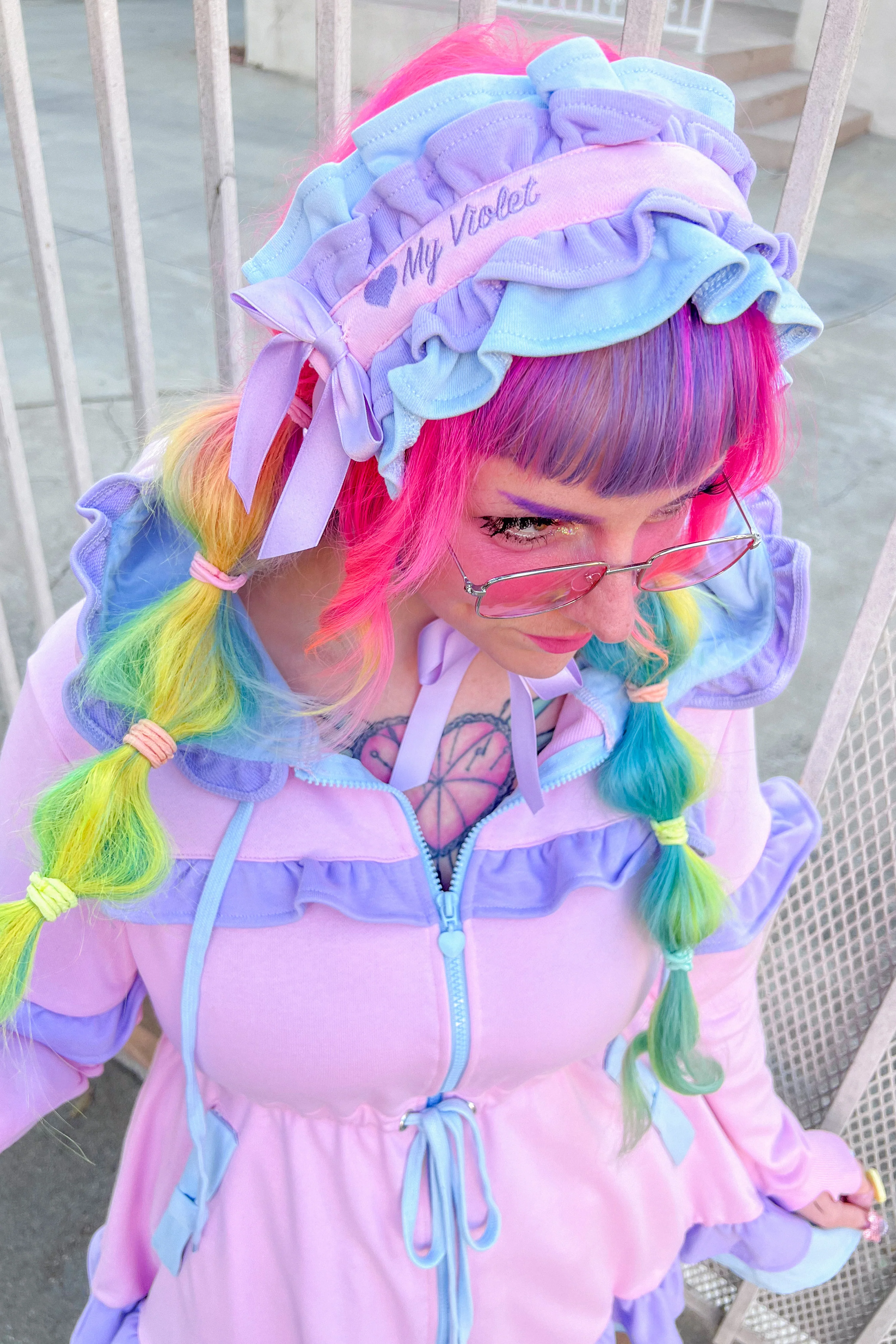 Daydream Hoodie Dress Set - Pink - Image 8