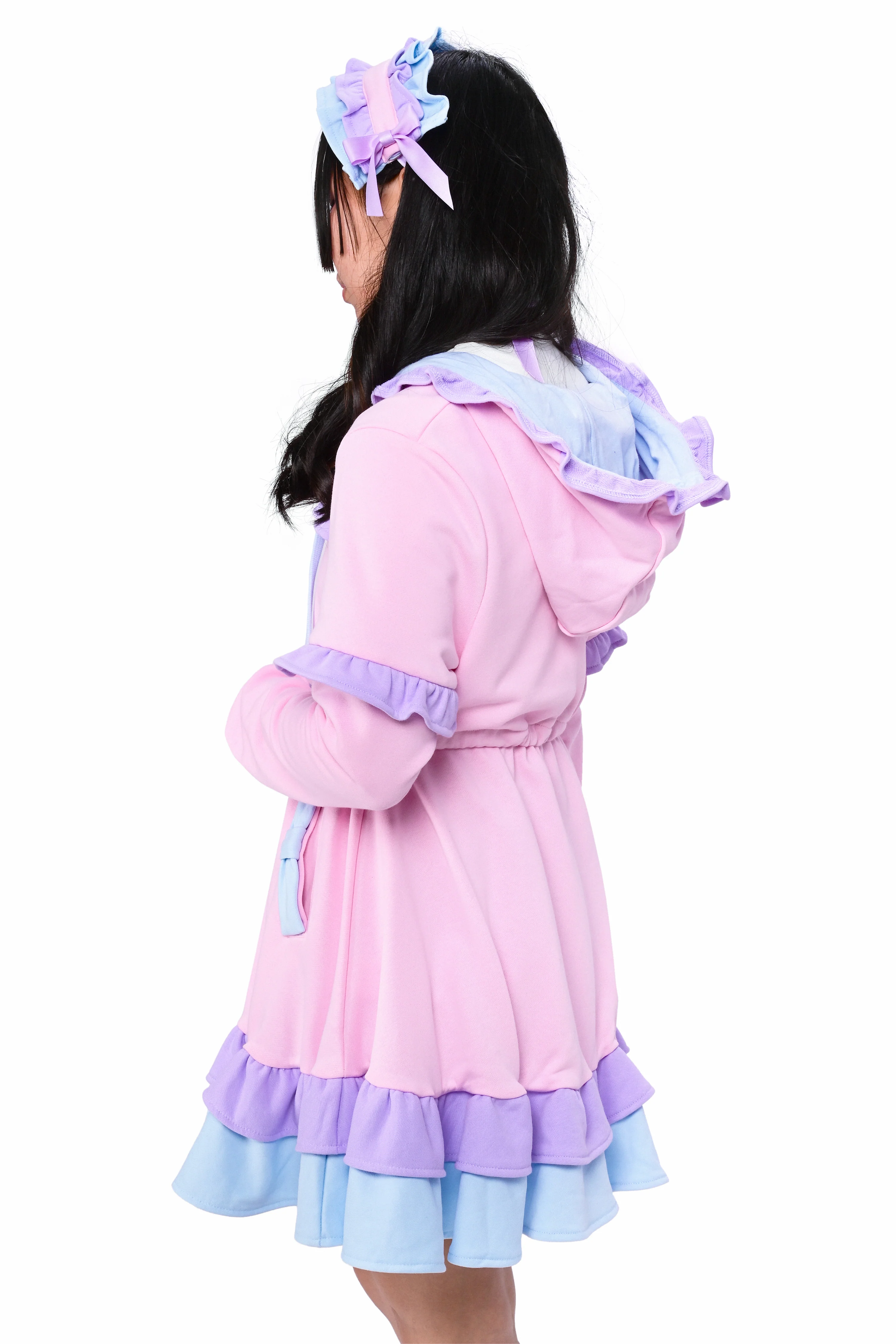 Daydream Hoodie Dress Set - Pink - Image 9