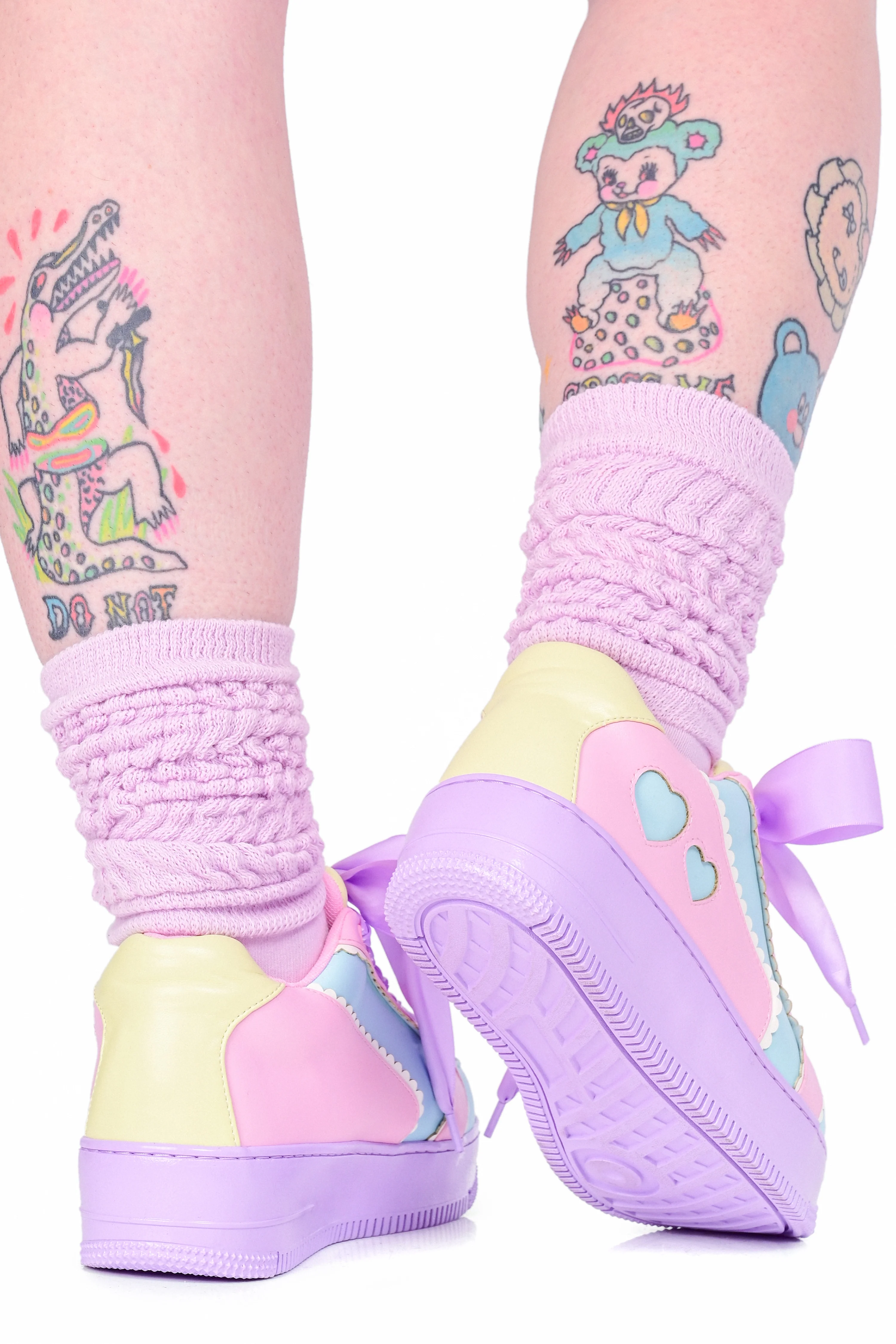 Heartbeat Colorblock Sneakers - Rainbow - Image 3