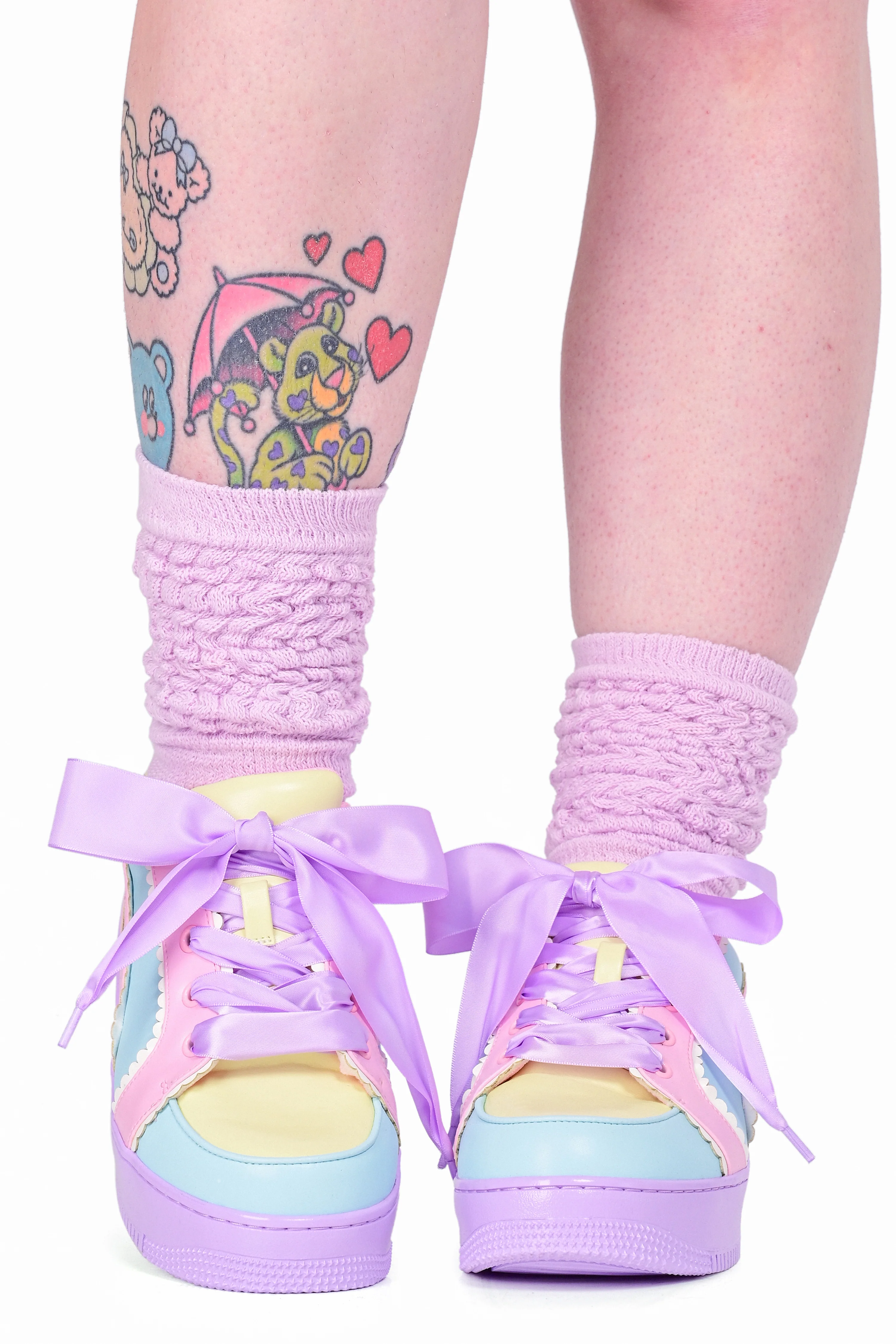 Heartbeat Colorblock Sneakers - Rainbow - Image 4