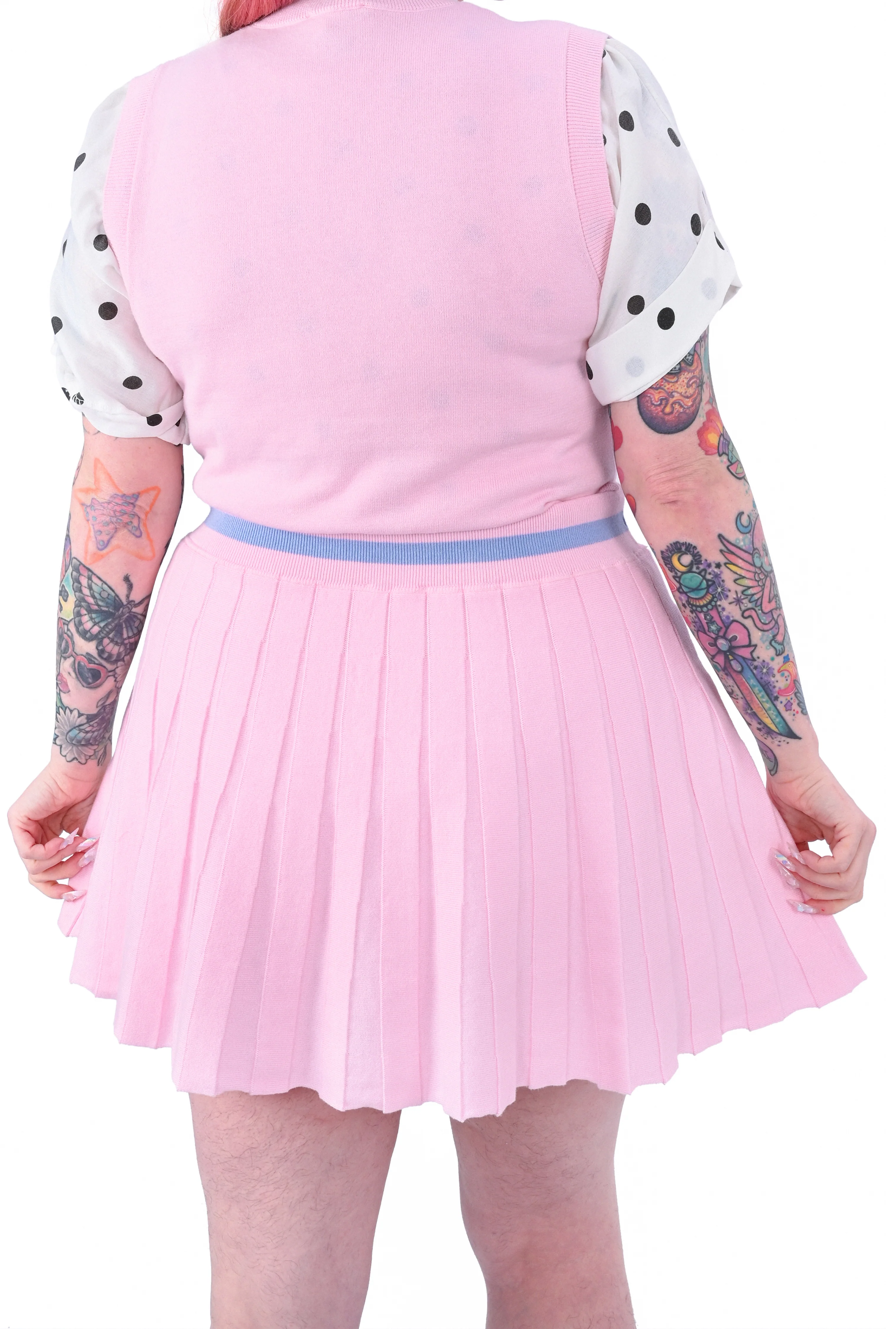 Kitty Knit Pleated Skort - Image 6