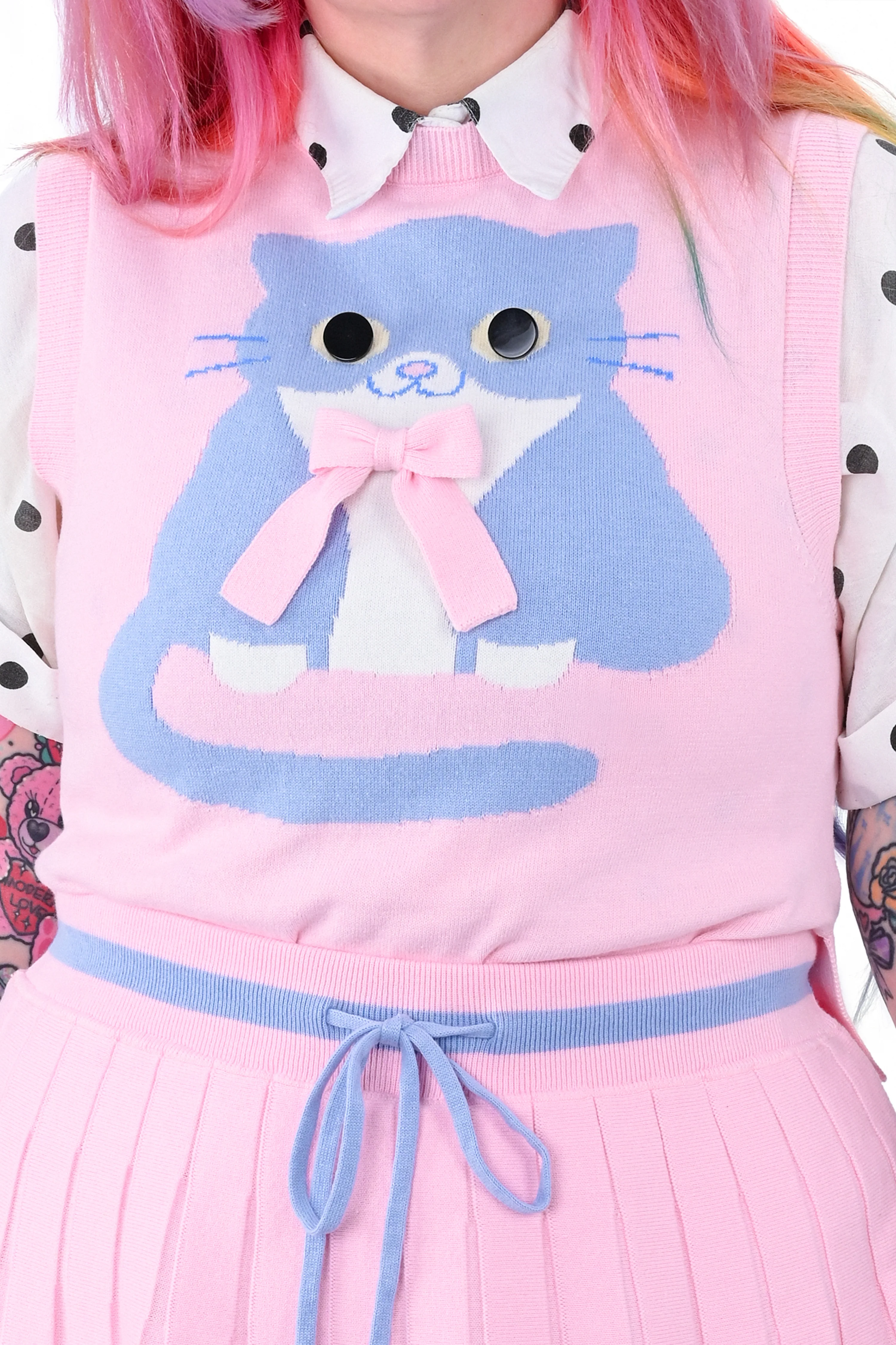 Kitty Knit Sweater Vest - 3X left! - Image 3