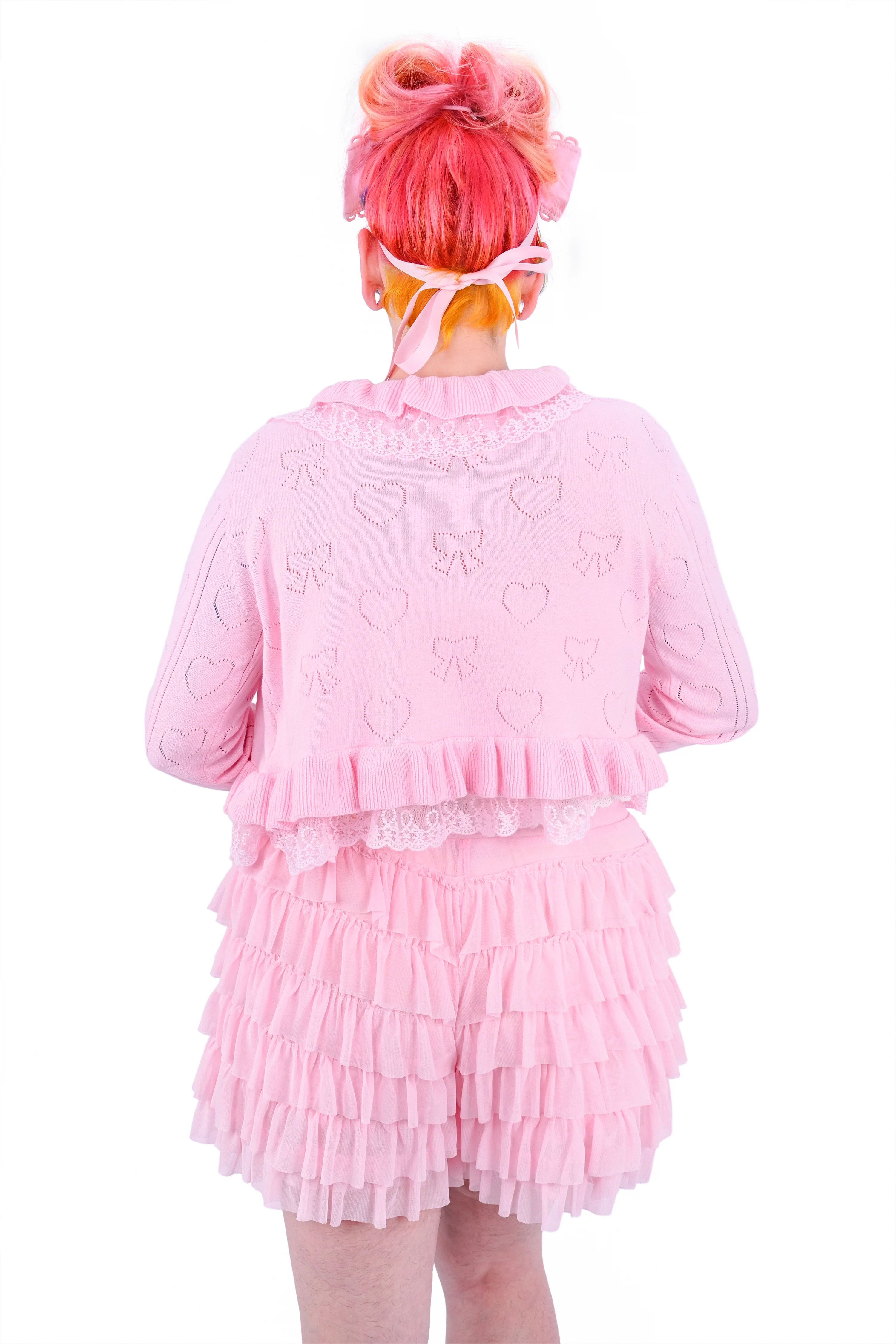 Lola Ruffle Shorts - Pink - Image 7