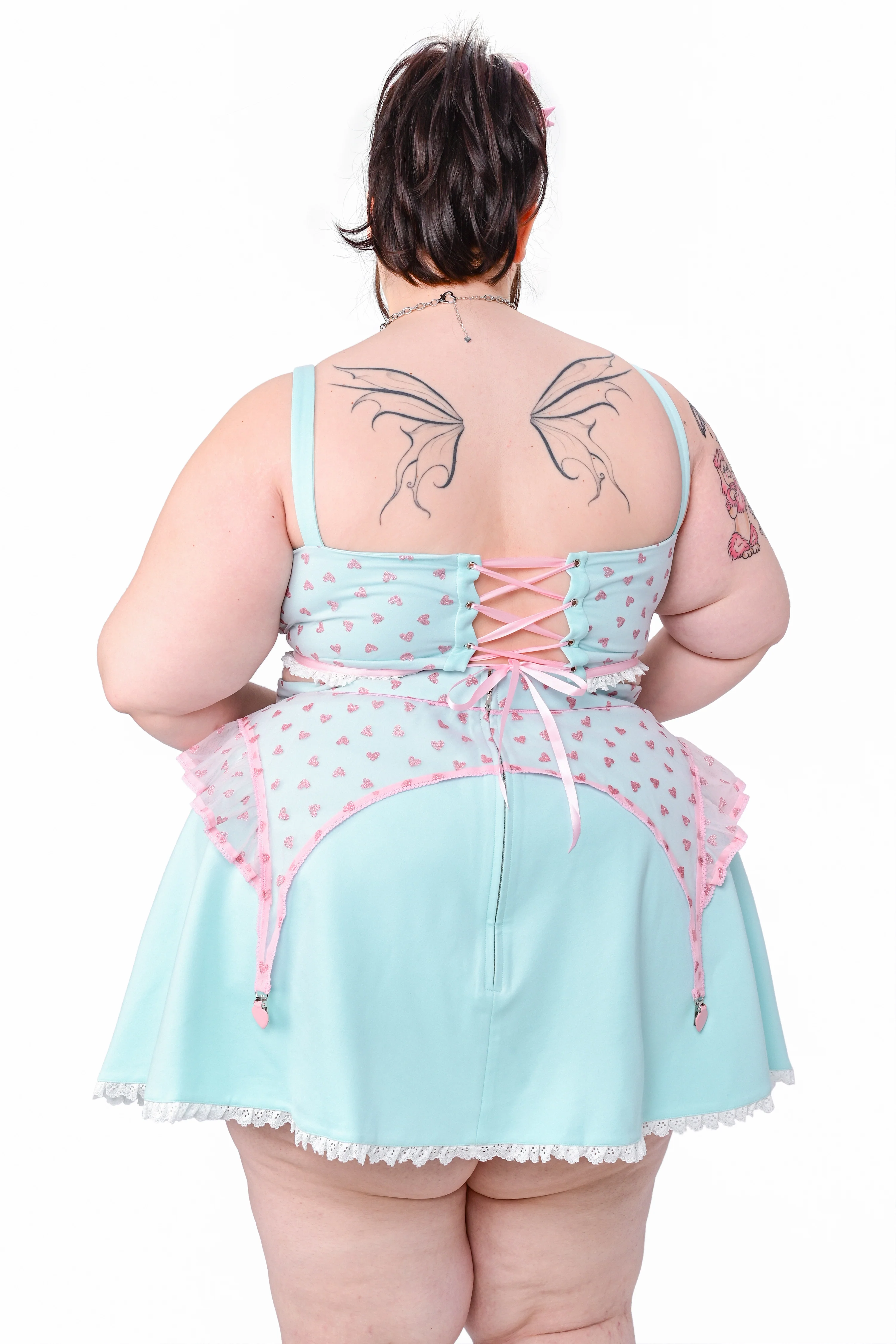 Lucky Girl Skater Skirt - Mint - XL & 4X left! - Image 4