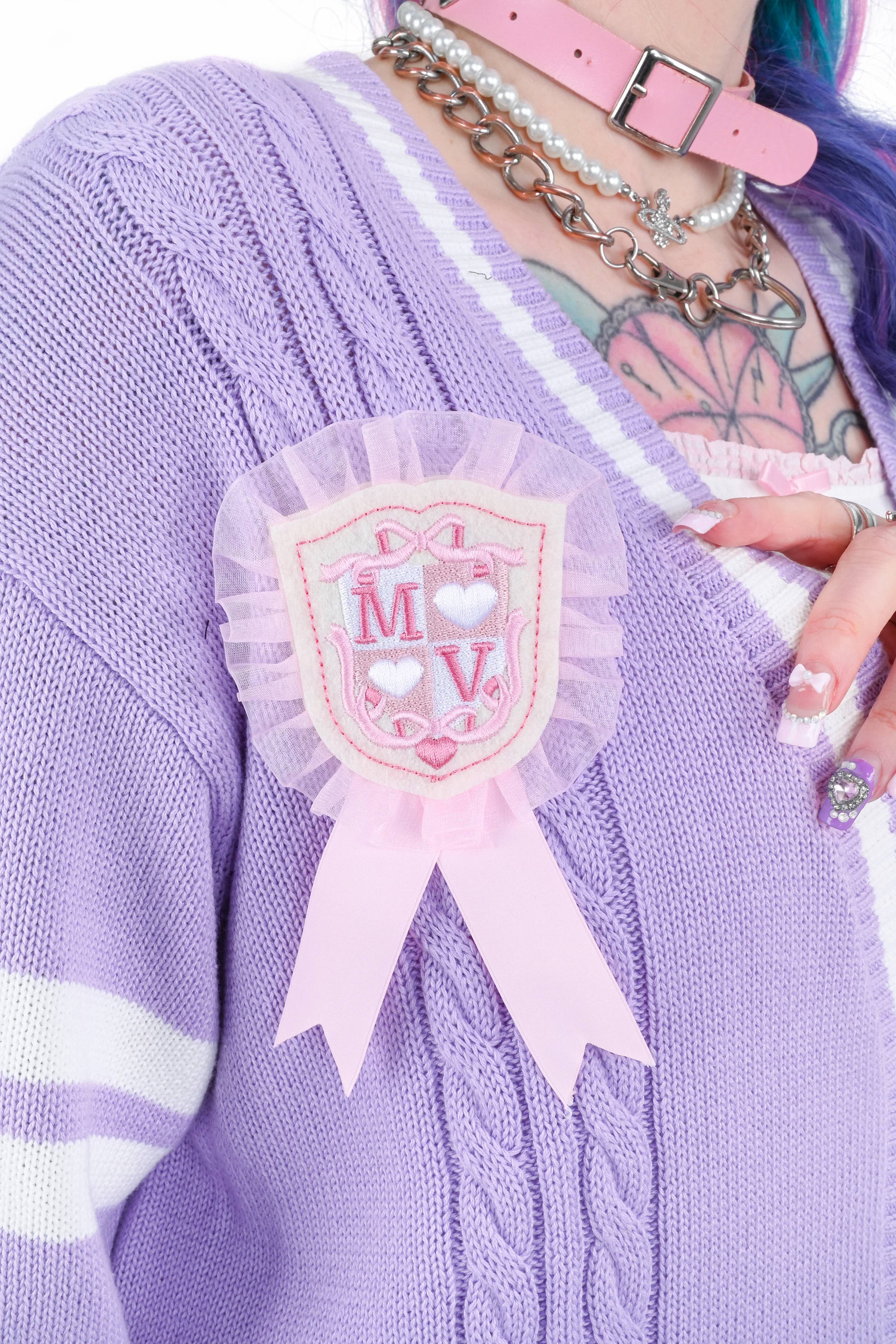 Angel Academy Cardigan - Lavender - Image 3