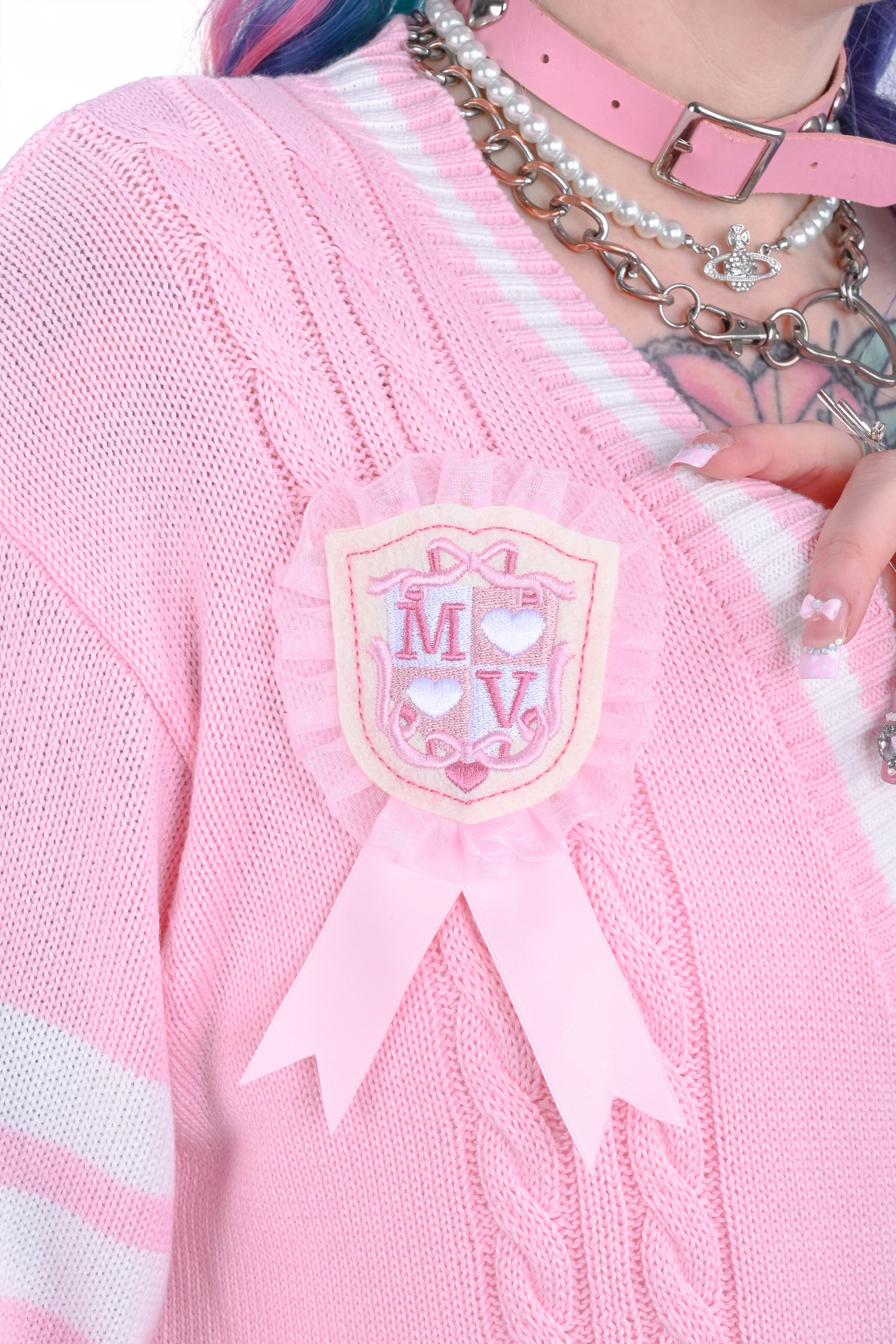 Angel Academy Cardigan - Pink - Image 4