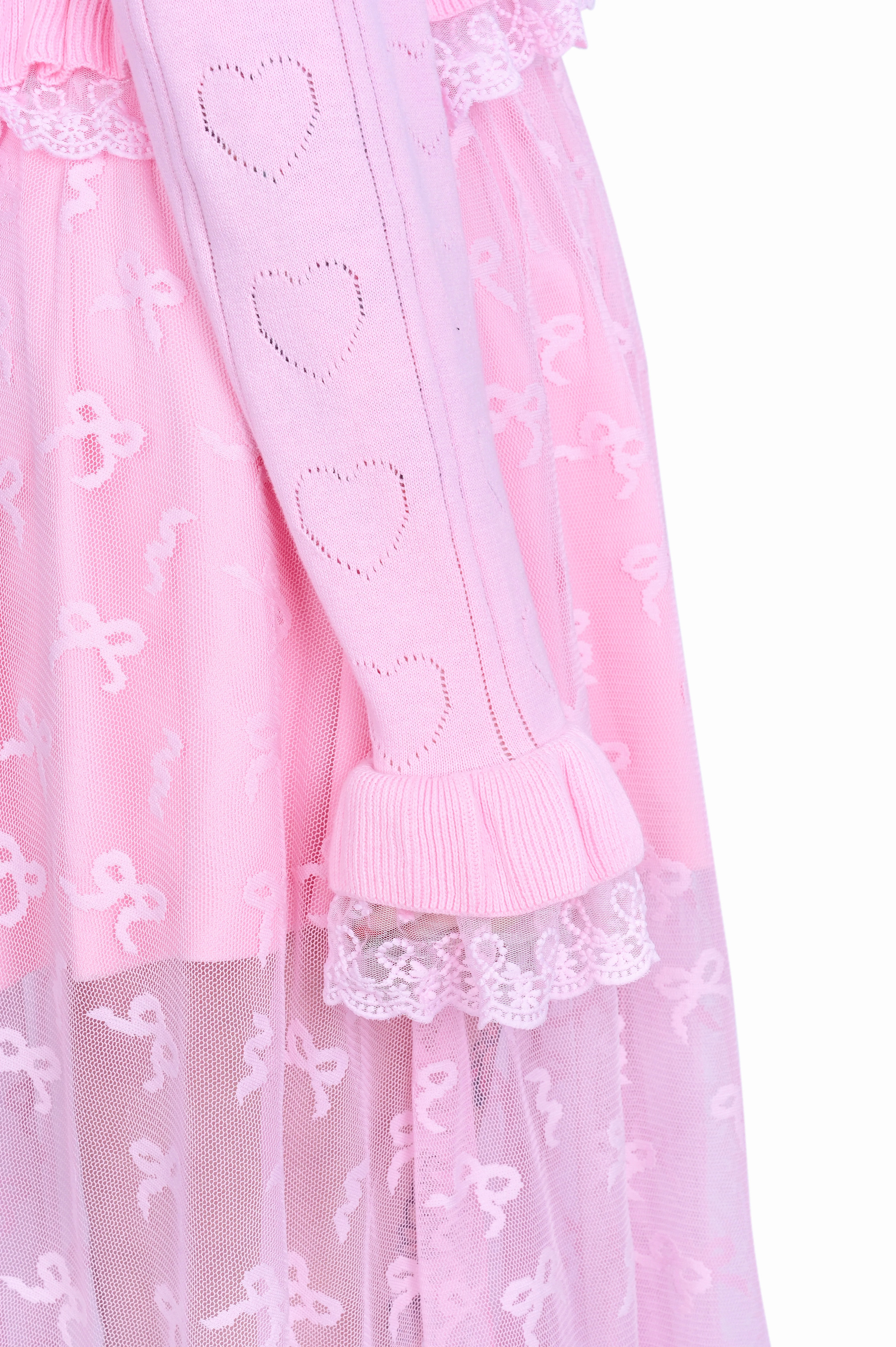 Sophie Pointelle Ruffle Cardigan - Image 3