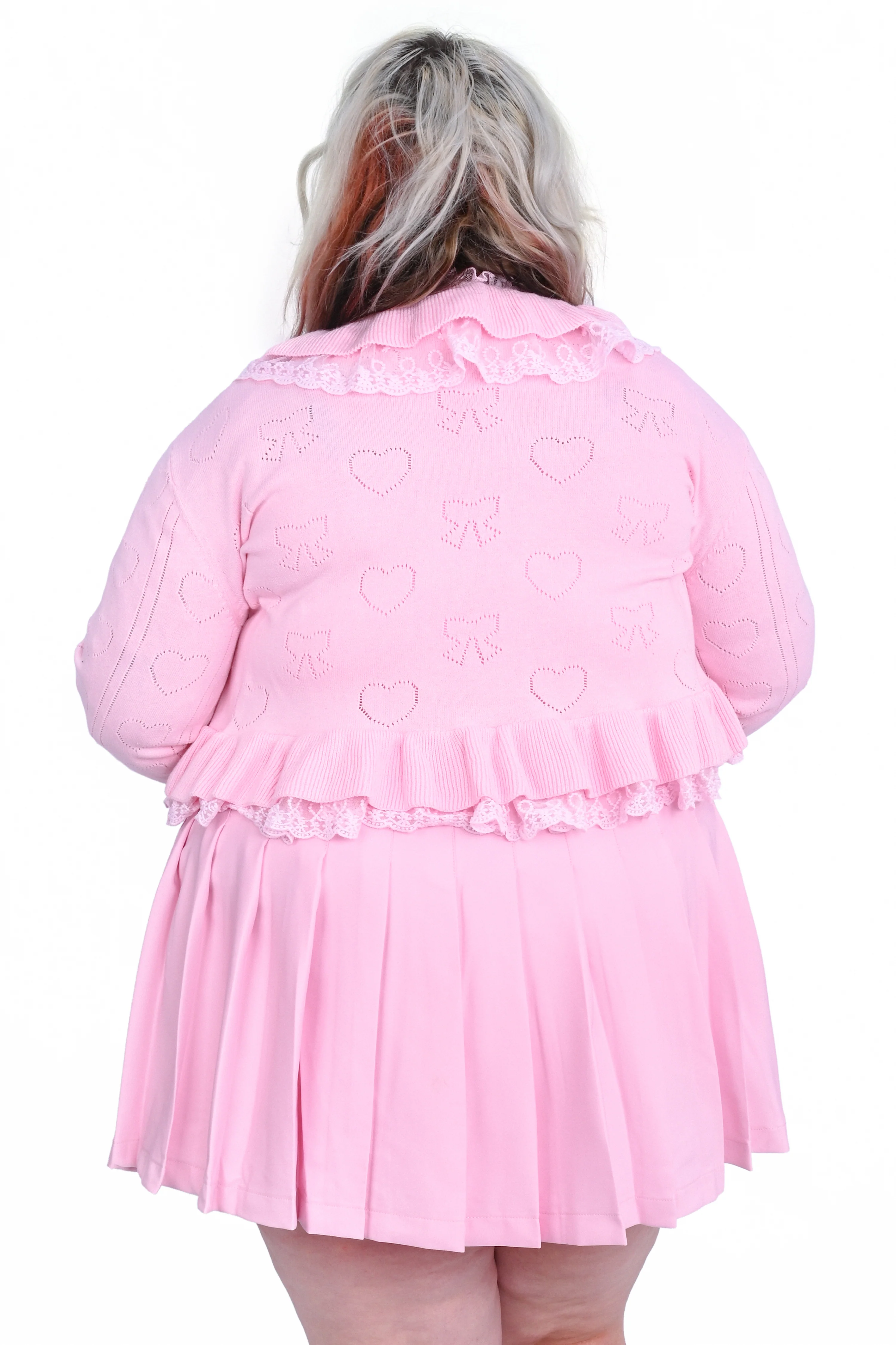 Sophie Pointelle Ruffle Cardigan - Image 6